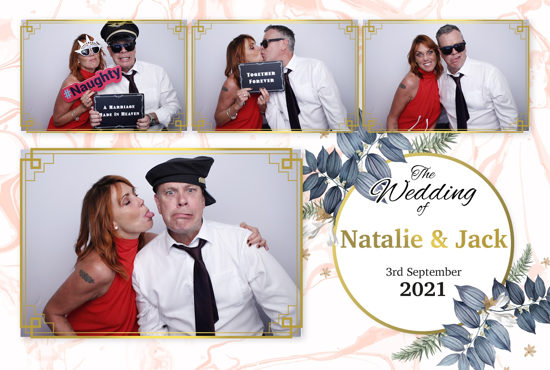 Natalie and Jack's Wedding  | View more photos from the event at gallery.myphotoboothexperience.co.uk/u/MyPhotoBoothExperienceLtd/Natalie-and-Jacks-Wedding