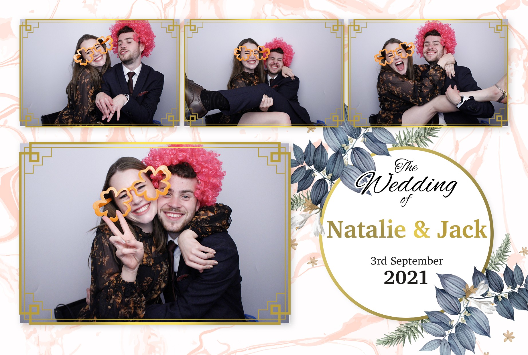 Natalie and Jack's Wedding  | View more photos from the event at gallery.myphotoboothexperience.co.uk/u/MyPhotoBoothExperienceLtd/Natalie-and-Jacks-Wedding
