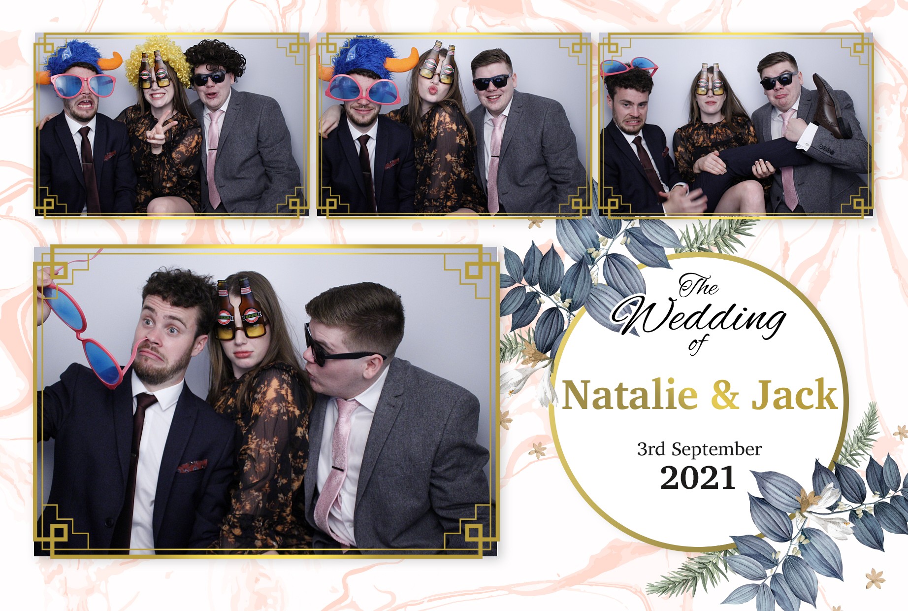 Natalie and Jack's Wedding  | View more photos from the event at gallery.myphotoboothexperience.co.uk/u/MyPhotoBoothExperienceLtd/Natalie-and-Jacks-Wedding