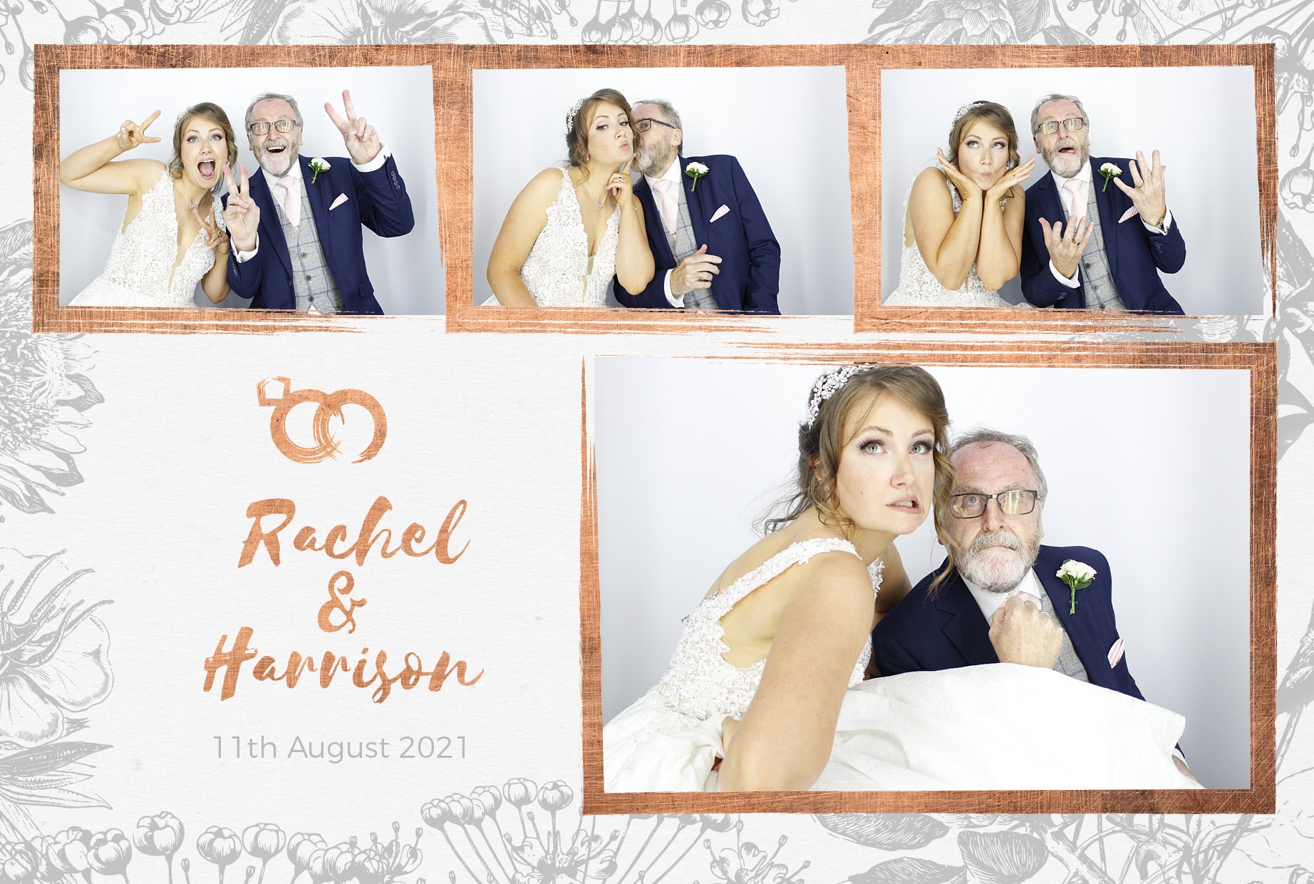 Rachel and Harrison's Wedding  | View more photos from the event at gallery.myphotoboothexperience.co.uk/u/MyPhotoBoothExperienceLtd/Rachel-and-Harrisons-Wedding