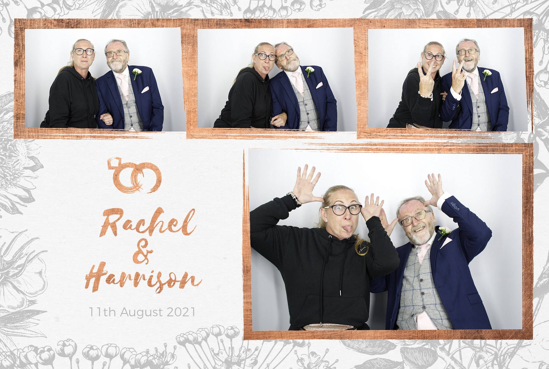 Rachel and Harrison's Wedding  | View more photos from the event at gallery.myphotoboothexperience.co.uk/u/MyPhotoBoothExperienceLtd/Rachel-and-Harrisons-Wedding
