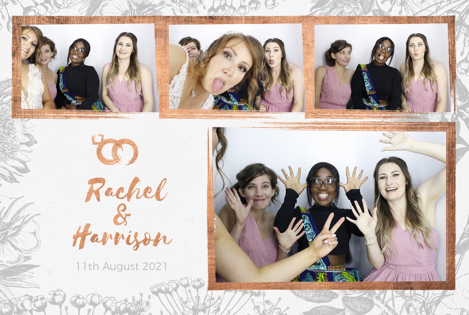 Rachel and Harrison's Wedding  | View more photos from the event at gallery.myphotoboothexperience.co.uk/u/MyPhotoBoothExperienceLtd/Rachel-and-Harrisons-Wedding