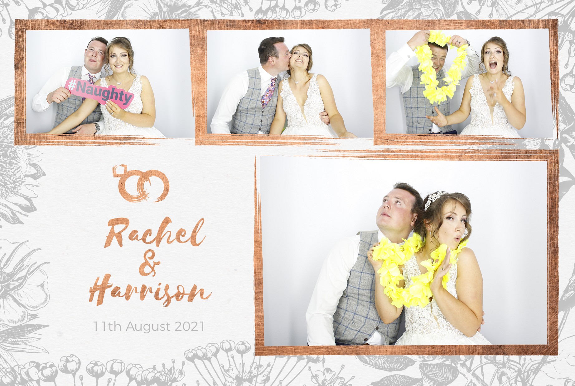 Rachel and Harrison's Wedding  | View more photos from the event at gallery.myphotoboothexperience.co.uk/u/MyPhotoBoothExperienceLtd/Rachel-and-Harrisons-Wedding