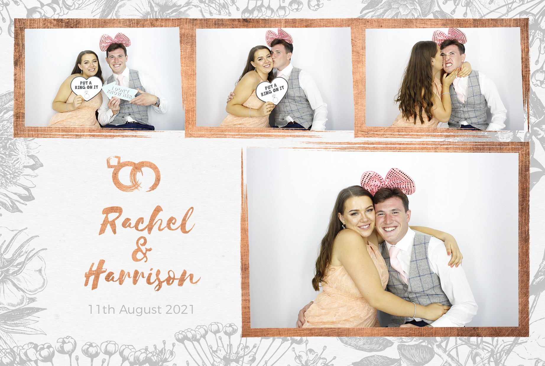 Rachel and Harrison's Wedding  | View more photos from the event at gallery.myphotoboothexperience.co.uk/u/MyPhotoBoothExperienceLtd/Rachel-and-Harrisons-Wedding