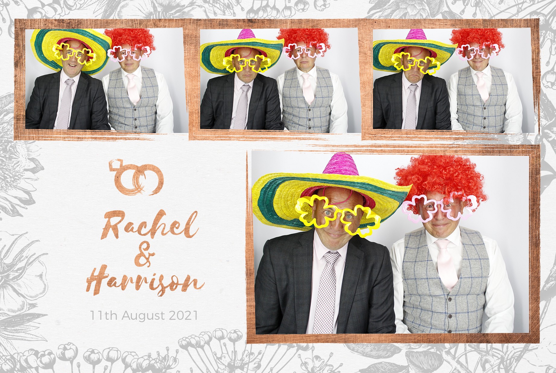 Rachel and Harrison's Wedding  | View more photos from the event at gallery.myphotoboothexperience.co.uk/u/MyPhotoBoothExperienceLtd/Rachel-and-Harrisons-Wedding