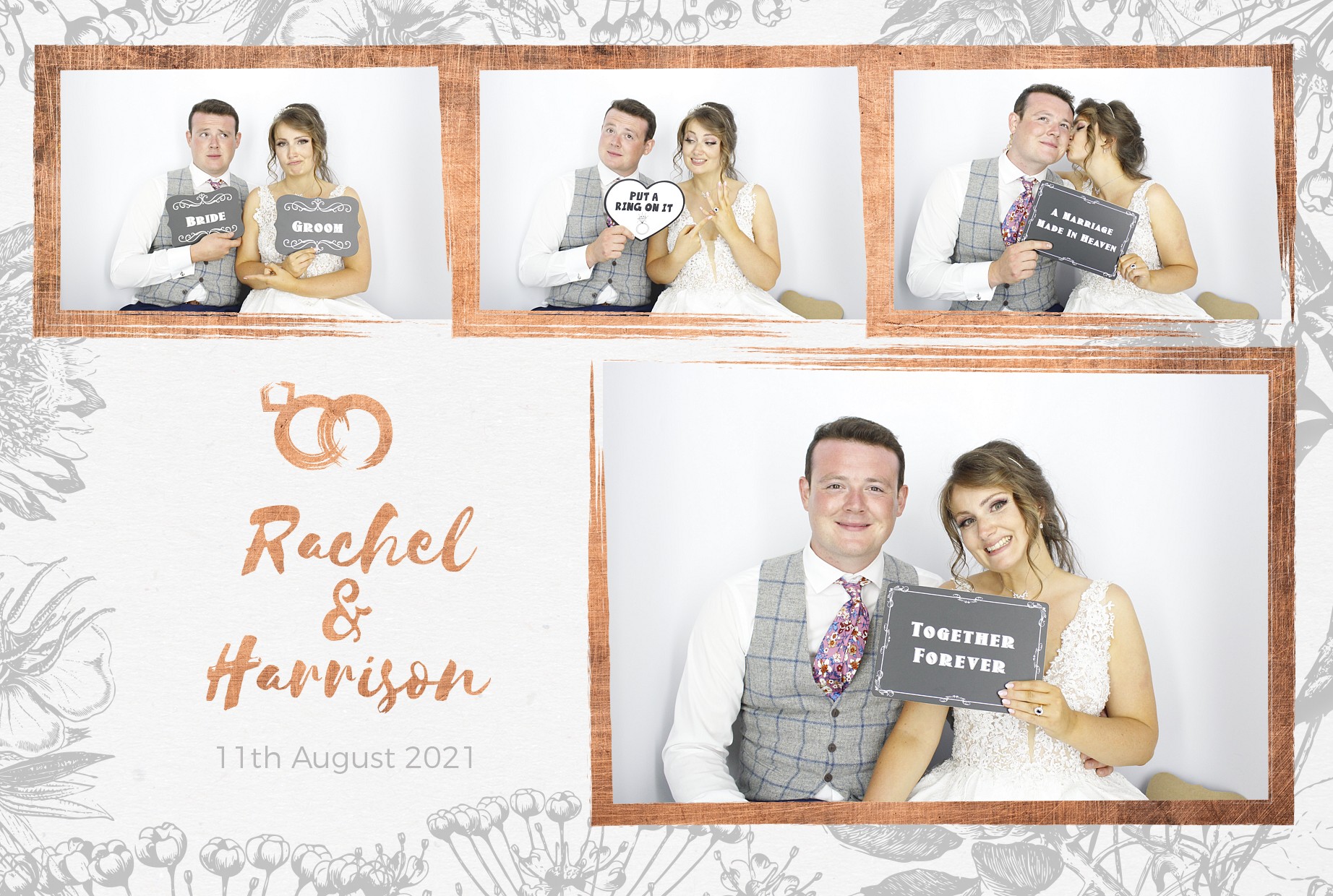 Rachel and Harrison's Wedding  | View more photos from the event at gallery.myphotoboothexperience.co.uk/u/MyPhotoBoothExperienceLtd/Rachel-and-Harrisons-Wedding