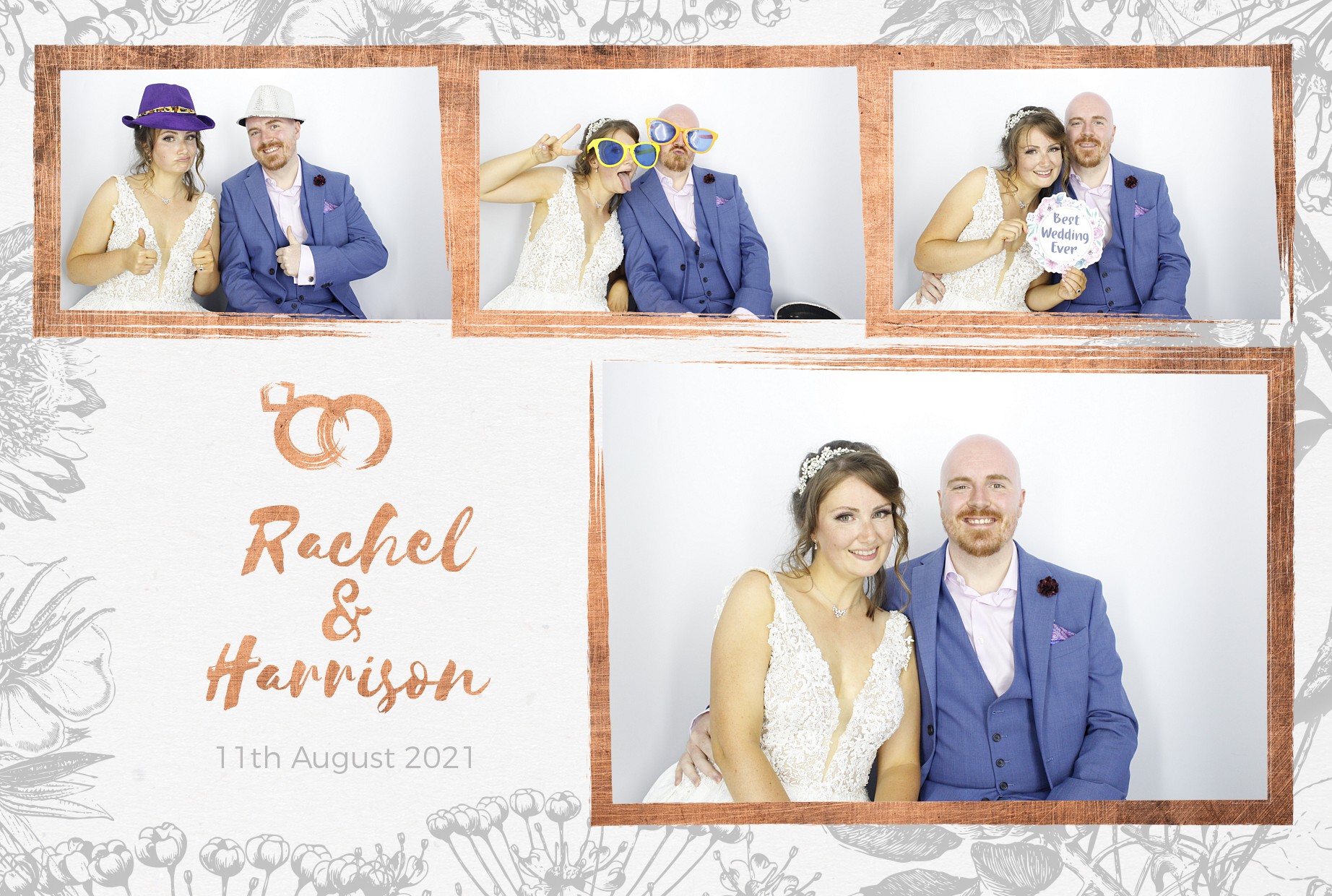 Rachel and Harrison's Wedding  | View more photos from the event at gallery.myphotoboothexperience.co.uk/u/MyPhotoBoothExperienceLtd/Rachel-and-Harrisons-Wedding