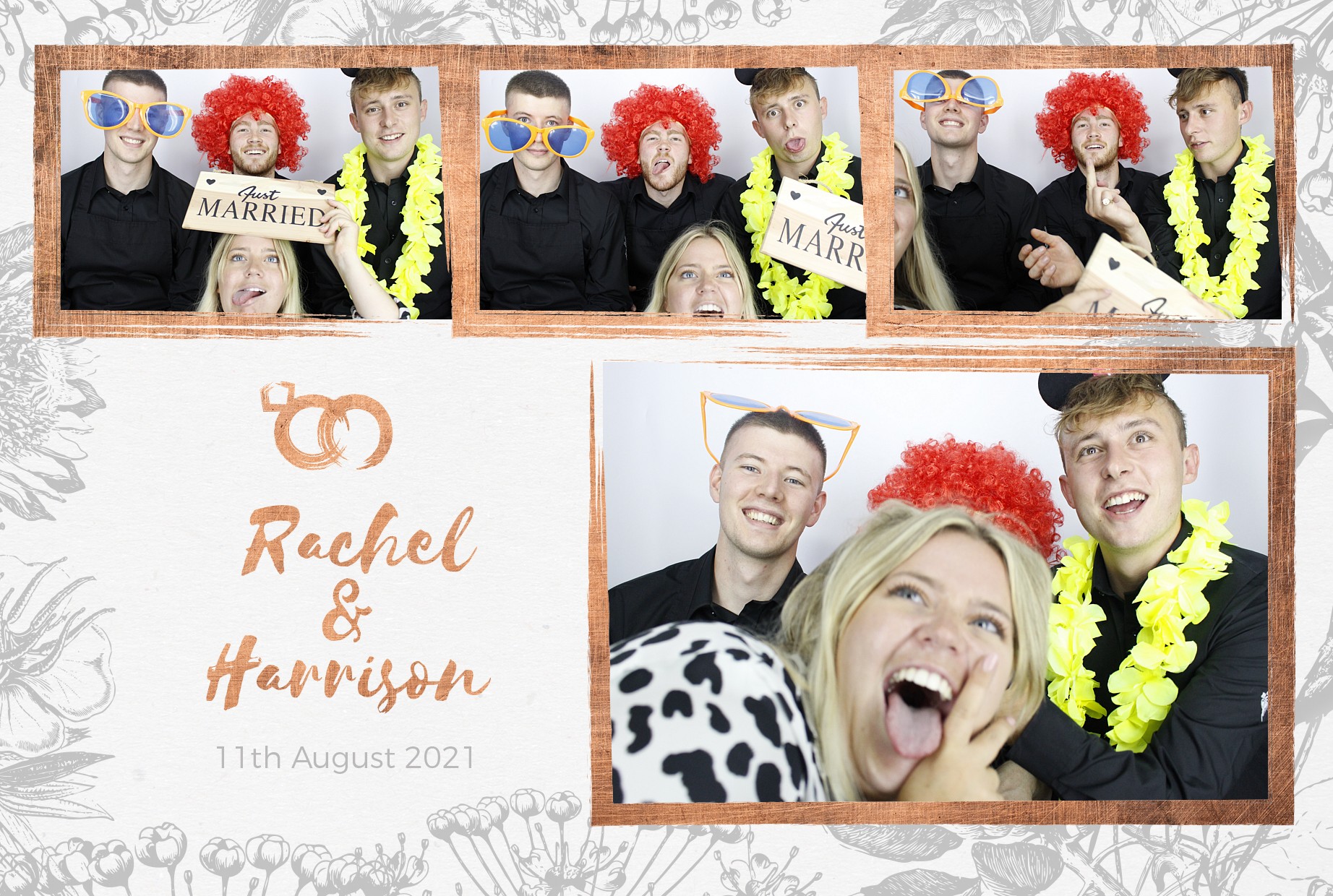 Rachel and Harrison's Wedding  | View more photos from the event at gallery.myphotoboothexperience.co.uk/u/MyPhotoBoothExperienceLtd/Rachel-and-Harrisons-Wedding