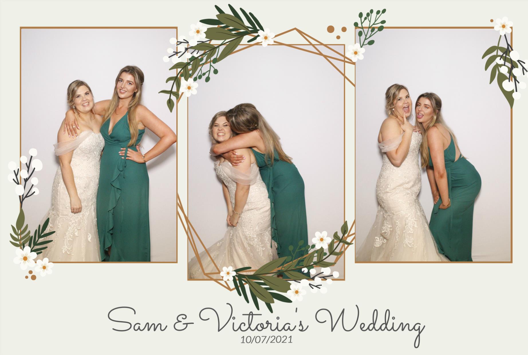 Sam &  Victoria's Wedding | View more photos from the event at gallery.myphotoboothexperience.co.uk/u/MyPhotoBoothExperienceLtd/Sam-Victorias-Wedding
