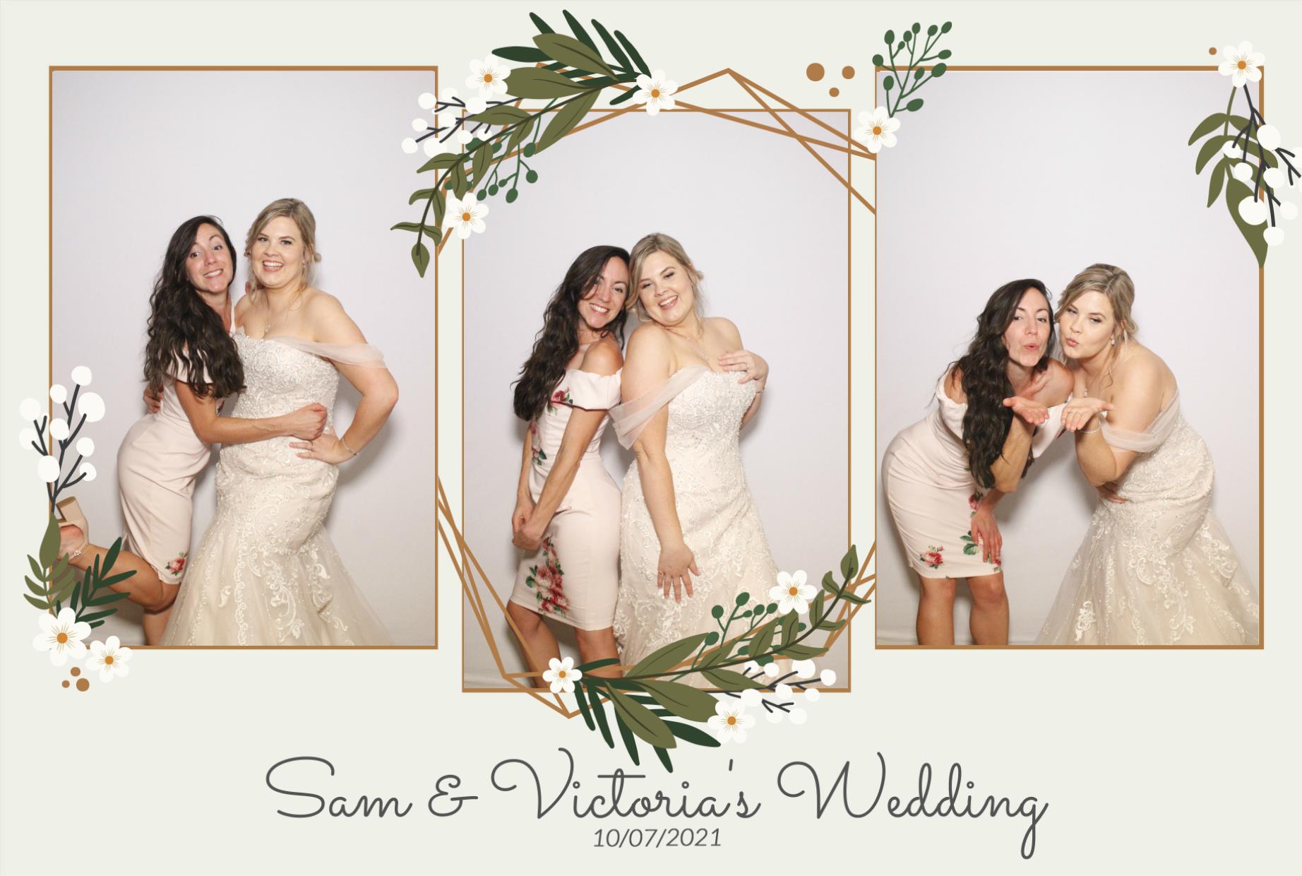 Sam &  Victoria's Wedding | View more photos from the event at gallery.myphotoboothexperience.co.uk/u/MyPhotoBoothExperienceLtd/Sam-Victorias-Wedding