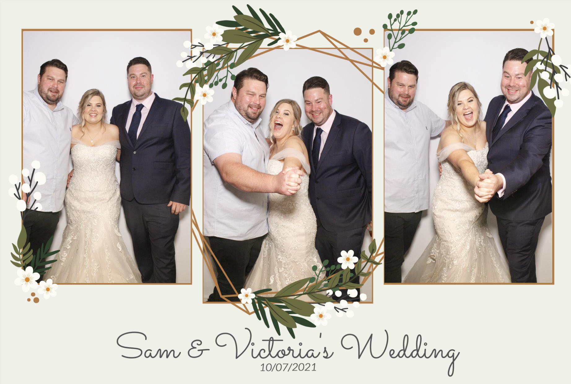 Sam &  Victoria's Wedding | View more photos from the event at gallery.myphotoboothexperience.co.uk/u/MyPhotoBoothExperienceLtd/Sam-Victorias-Wedding