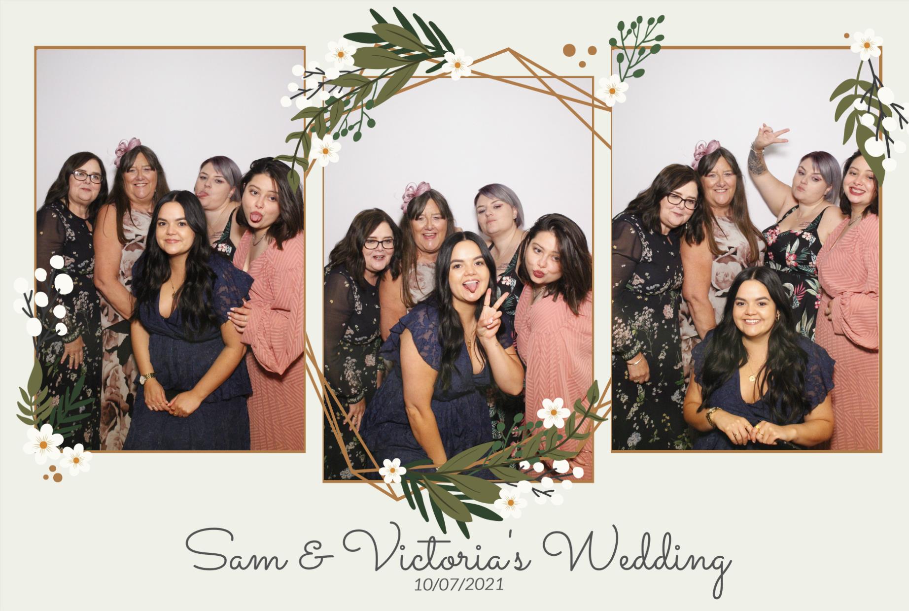 Sam &  Victoria's Wedding | View more photos from the event at gallery.myphotoboothexperience.co.uk/u/MyPhotoBoothExperienceLtd/Sam-Victorias-Wedding