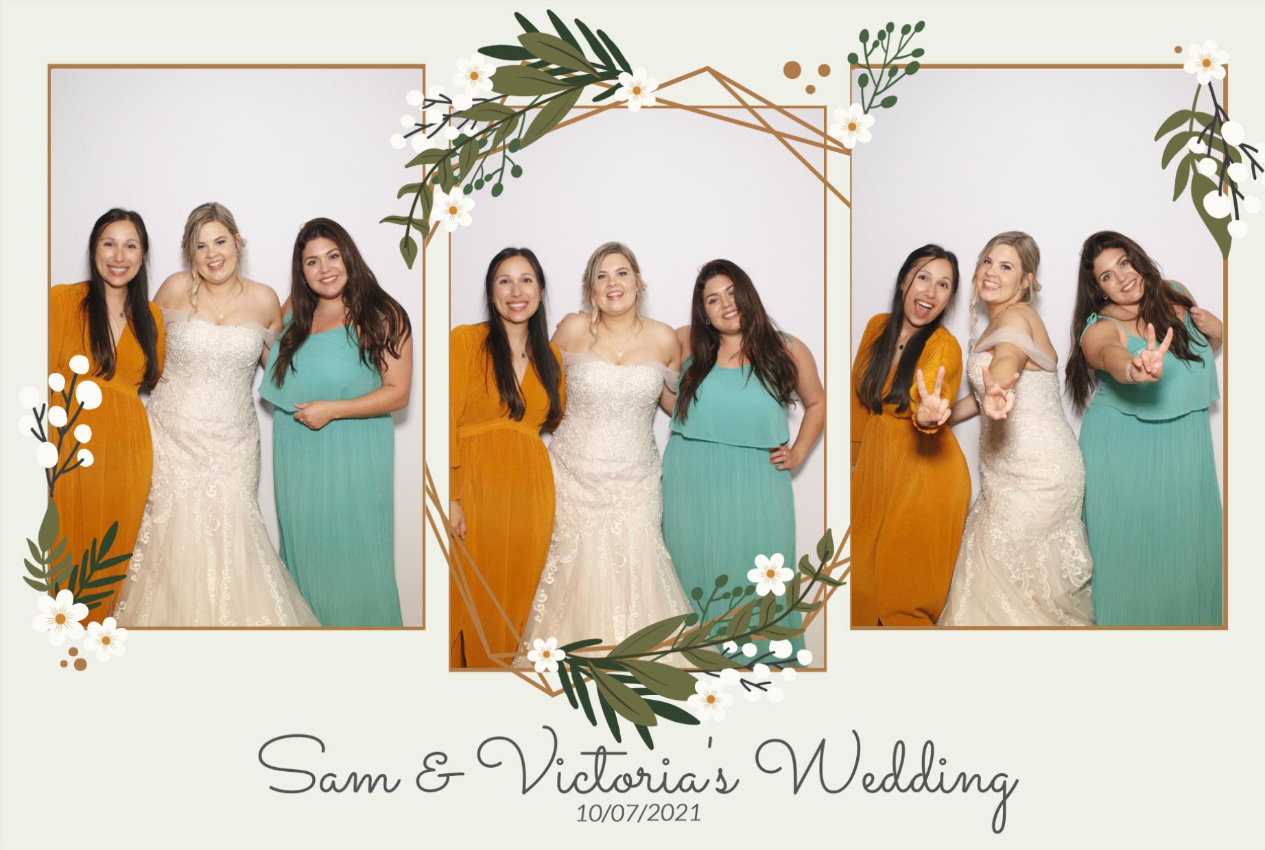 Sam &  Victoria's Wedding | View more photos from the event at gallery.myphotoboothexperience.co.uk/u/MyPhotoBoothExperienceLtd/Sam-Victorias-Wedding