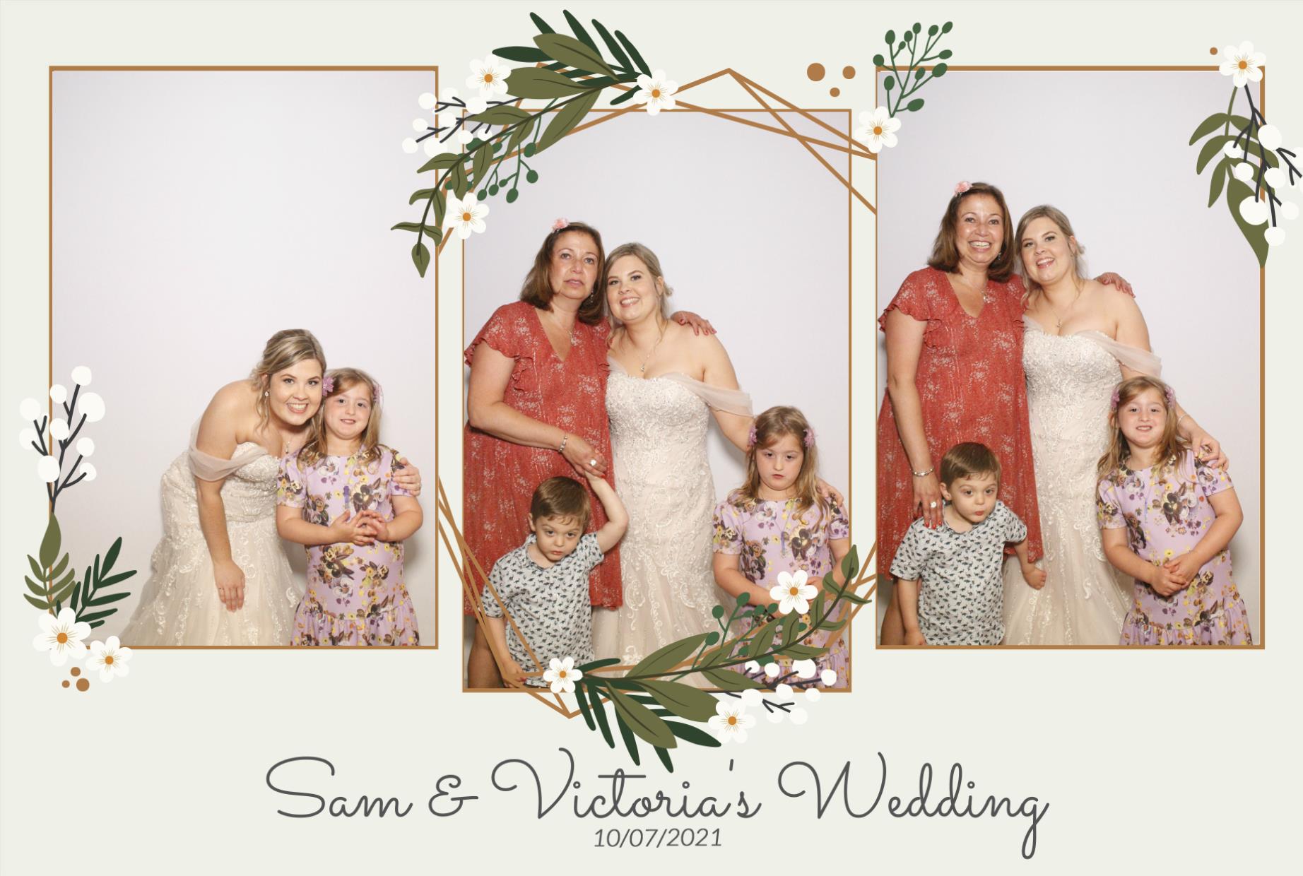 Sam &  Victoria's Wedding | View more photos from the event at gallery.myphotoboothexperience.co.uk/u/MyPhotoBoothExperienceLtd/Sam-Victorias-Wedding