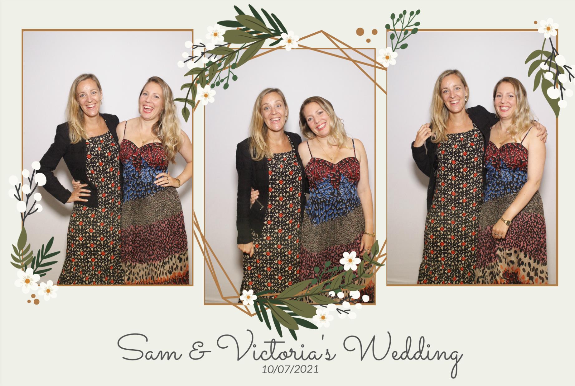 Sam &  Victoria's Wedding | View more photos from the event at gallery.myphotoboothexperience.co.uk/u/MyPhotoBoothExperienceLtd/Sam-Victorias-Wedding