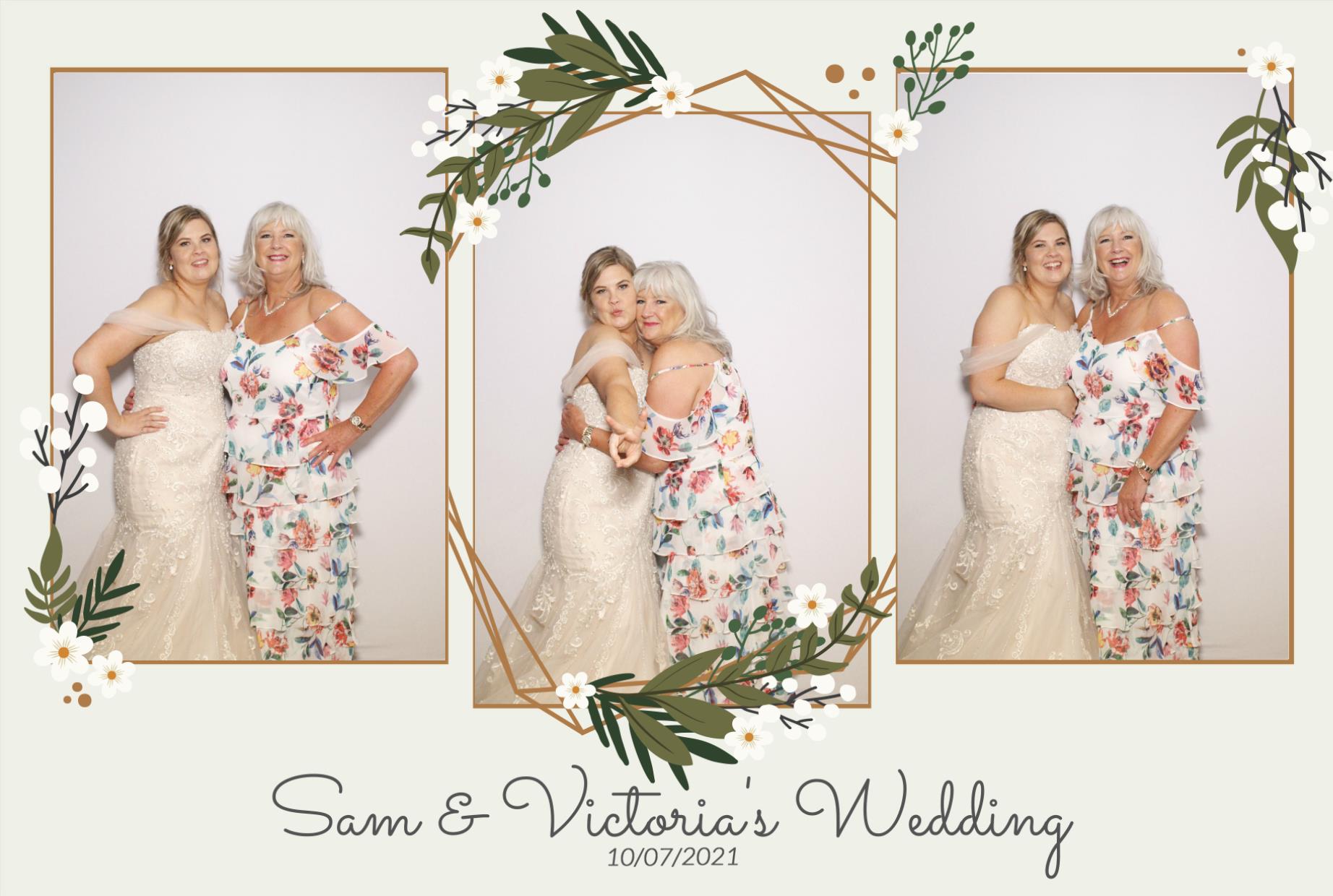 Sam &  Victoria's Wedding | View more photos from the event at gallery.myphotoboothexperience.co.uk/u/MyPhotoBoothExperienceLtd/Sam-Victorias-Wedding