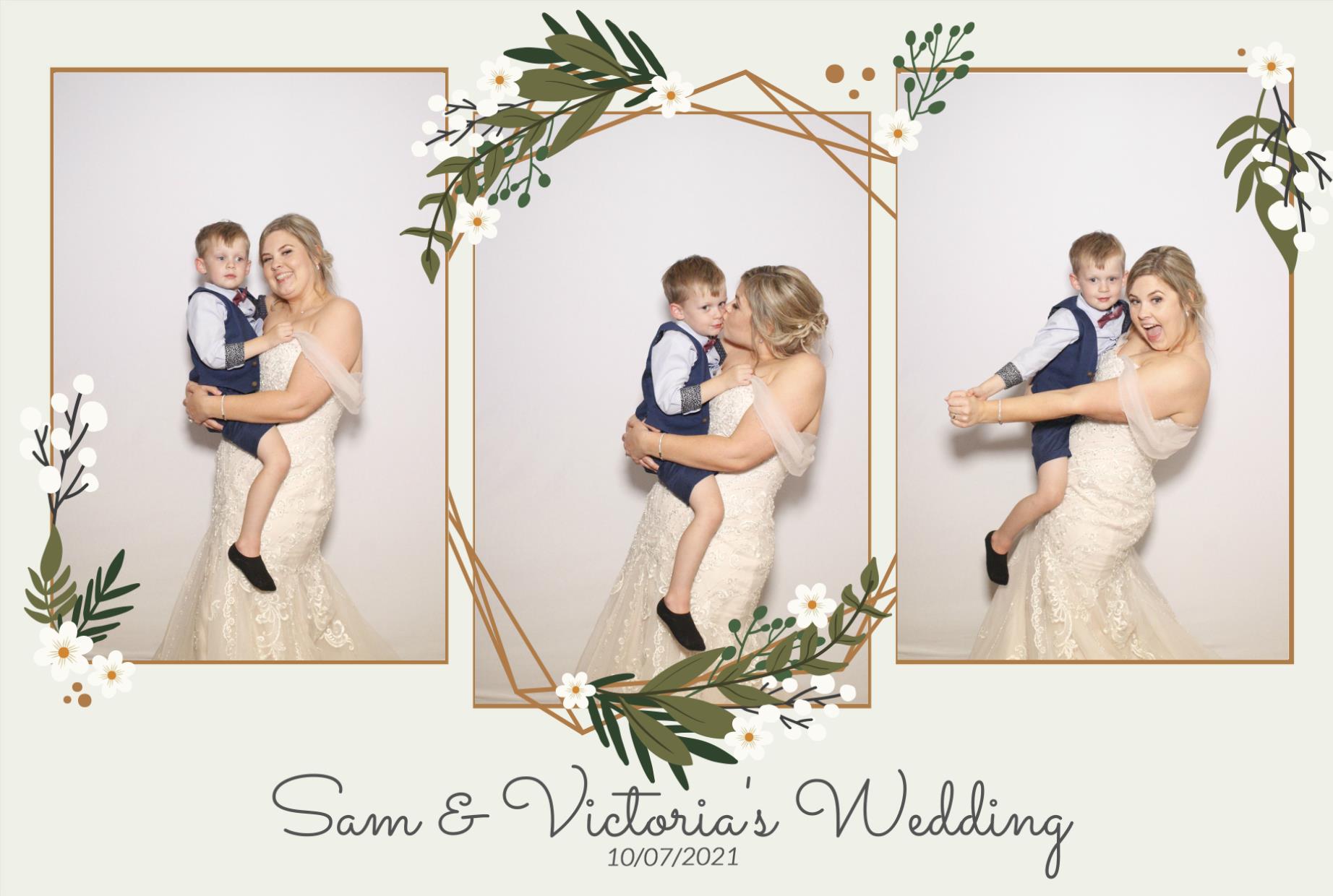 Sam &  Victoria's Wedding | View more photos from the event at gallery.myphotoboothexperience.co.uk/u/MyPhotoBoothExperienceLtd/Sam-Victorias-Wedding