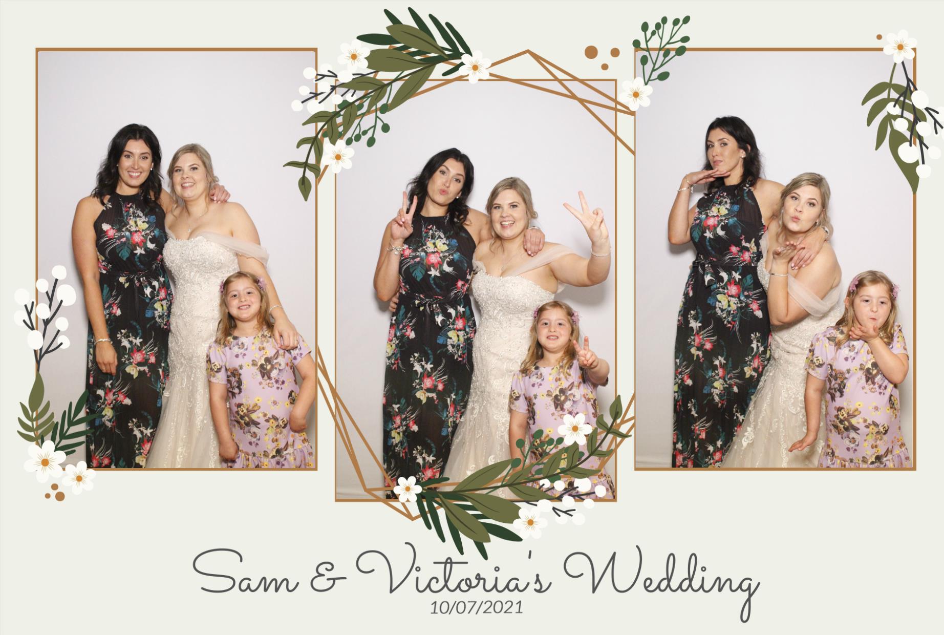 Sam &  Victoria's Wedding | View more photos from the event at gallery.myphotoboothexperience.co.uk/u/MyPhotoBoothExperienceLtd/Sam-Victorias-Wedding
