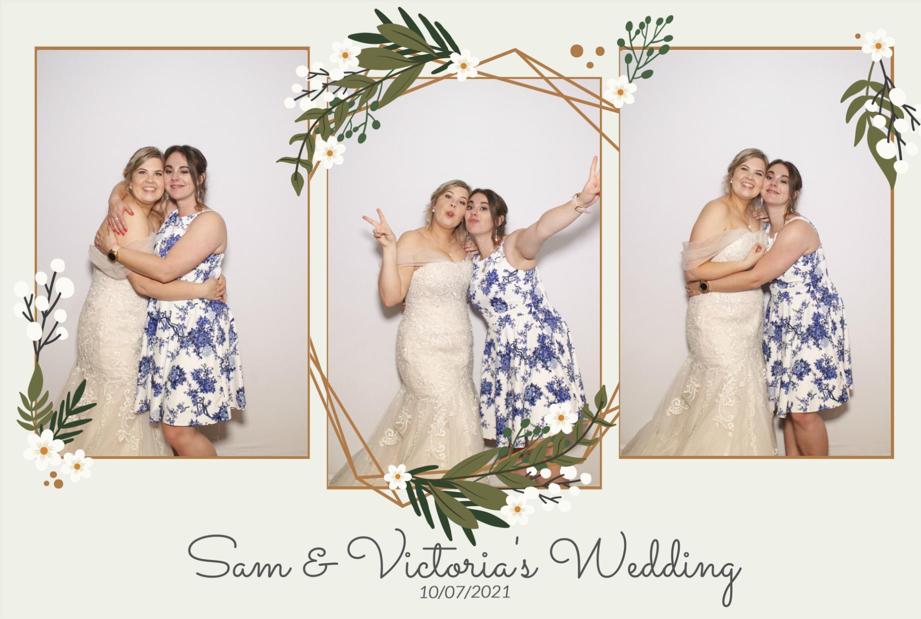 Sam &  Victoria's Wedding | View more photos from the event at gallery.myphotoboothexperience.co.uk/u/MyPhotoBoothExperienceLtd/Sam-Victorias-Wedding