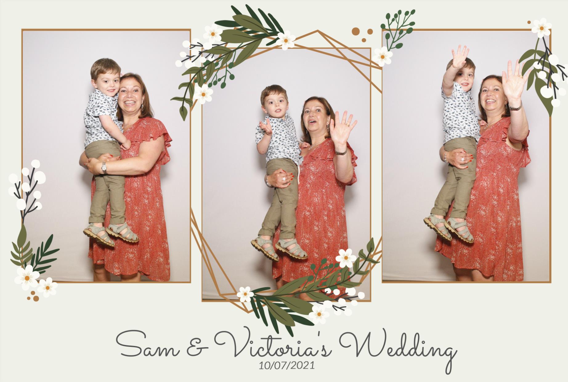 Sam &  Victoria's Wedding | View more photos from the event at gallery.myphotoboothexperience.co.uk/u/MyPhotoBoothExperienceLtd/Sam-Victorias-Wedding