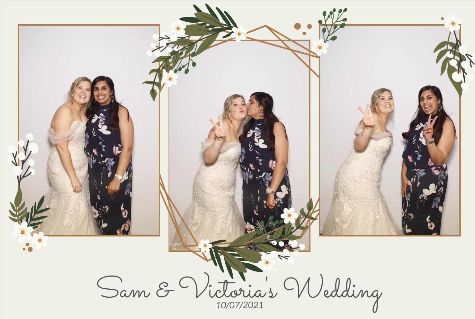 Sam &  Victoria's Wedding | View more photos from the event at gallery.myphotoboothexperience.co.uk/u/MyPhotoBoothExperienceLtd/Sam-Victorias-Wedding
