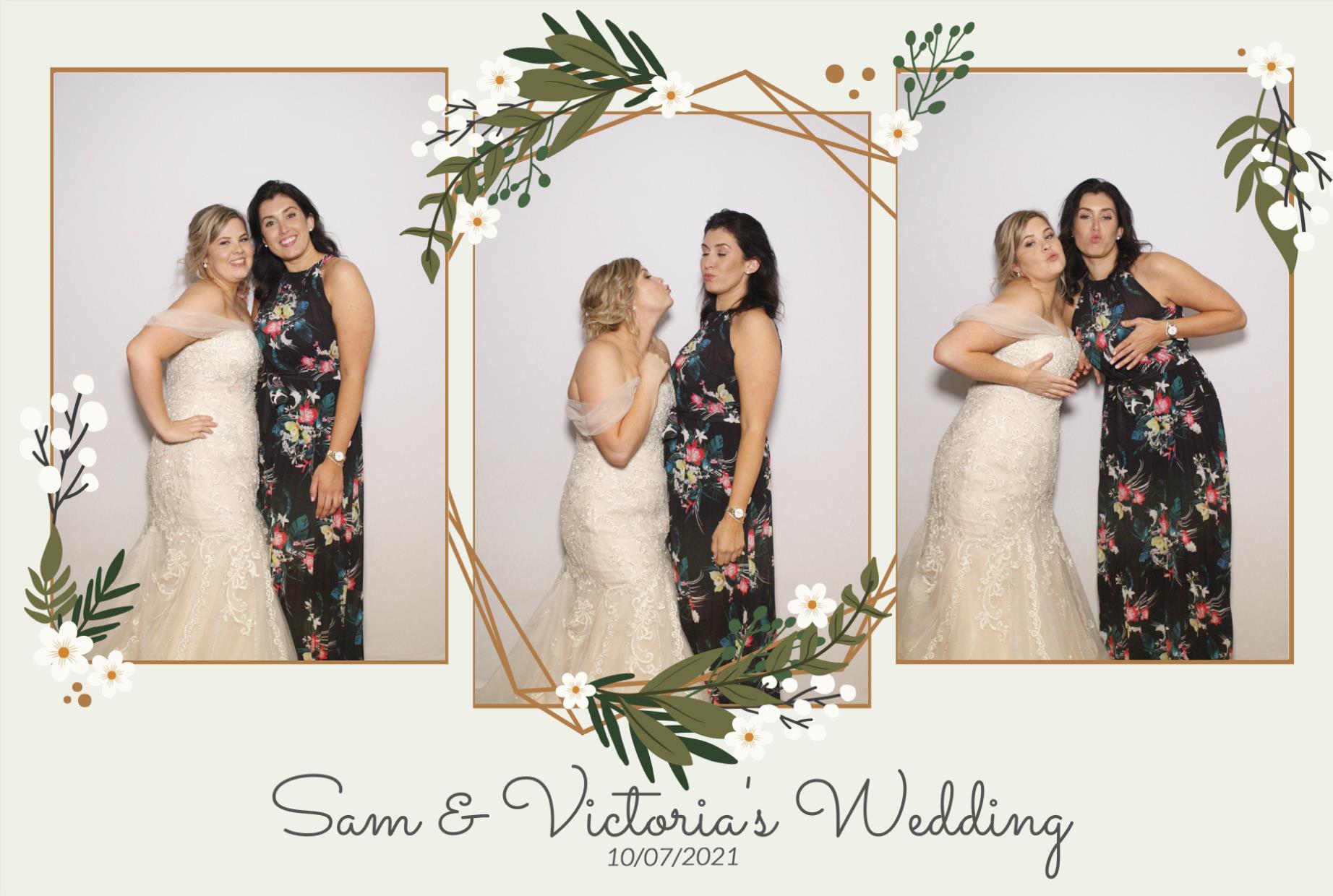 Sam &  Victoria's Wedding | View more photos from the event at gallery.myphotoboothexperience.co.uk/u/MyPhotoBoothExperienceLtd/Sam-Victorias-Wedding