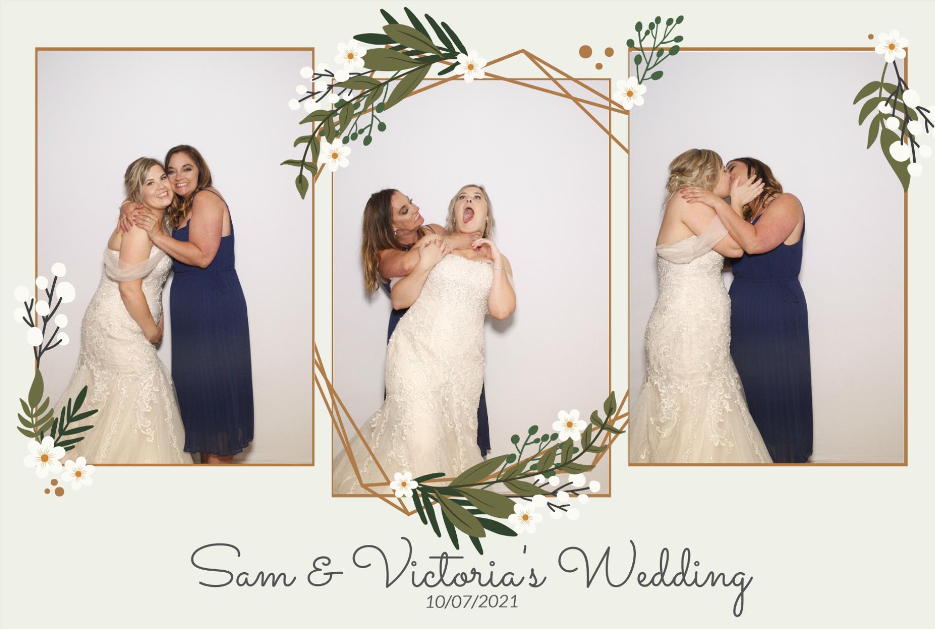 Sam &  Victoria's Wedding | View more photos from the event at gallery.myphotoboothexperience.co.uk/u/MyPhotoBoothExperienceLtd/Sam-Victorias-Wedding