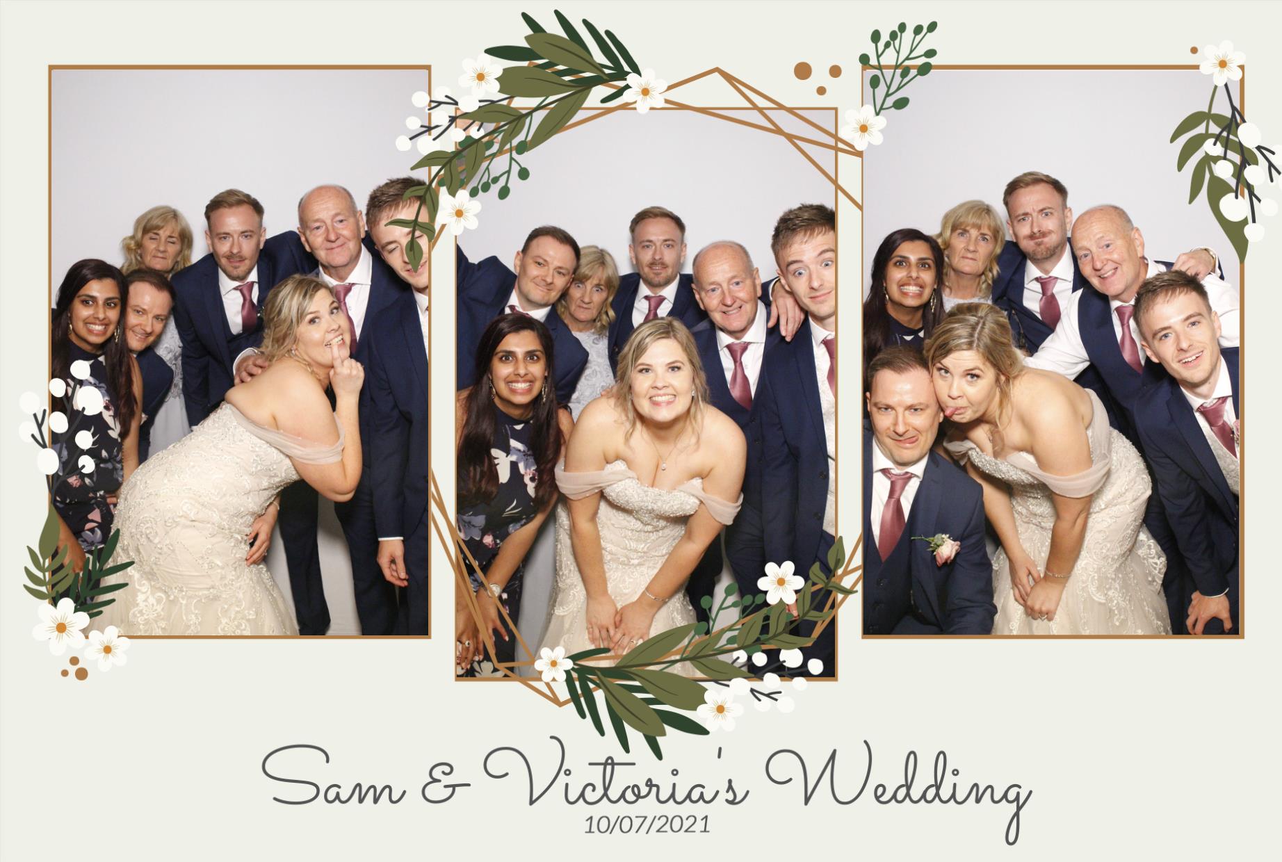 Sam &  Victoria's Wedding | View more photos from the event at gallery.myphotoboothexperience.co.uk/u/MyPhotoBoothExperienceLtd/Sam-Victorias-Wedding