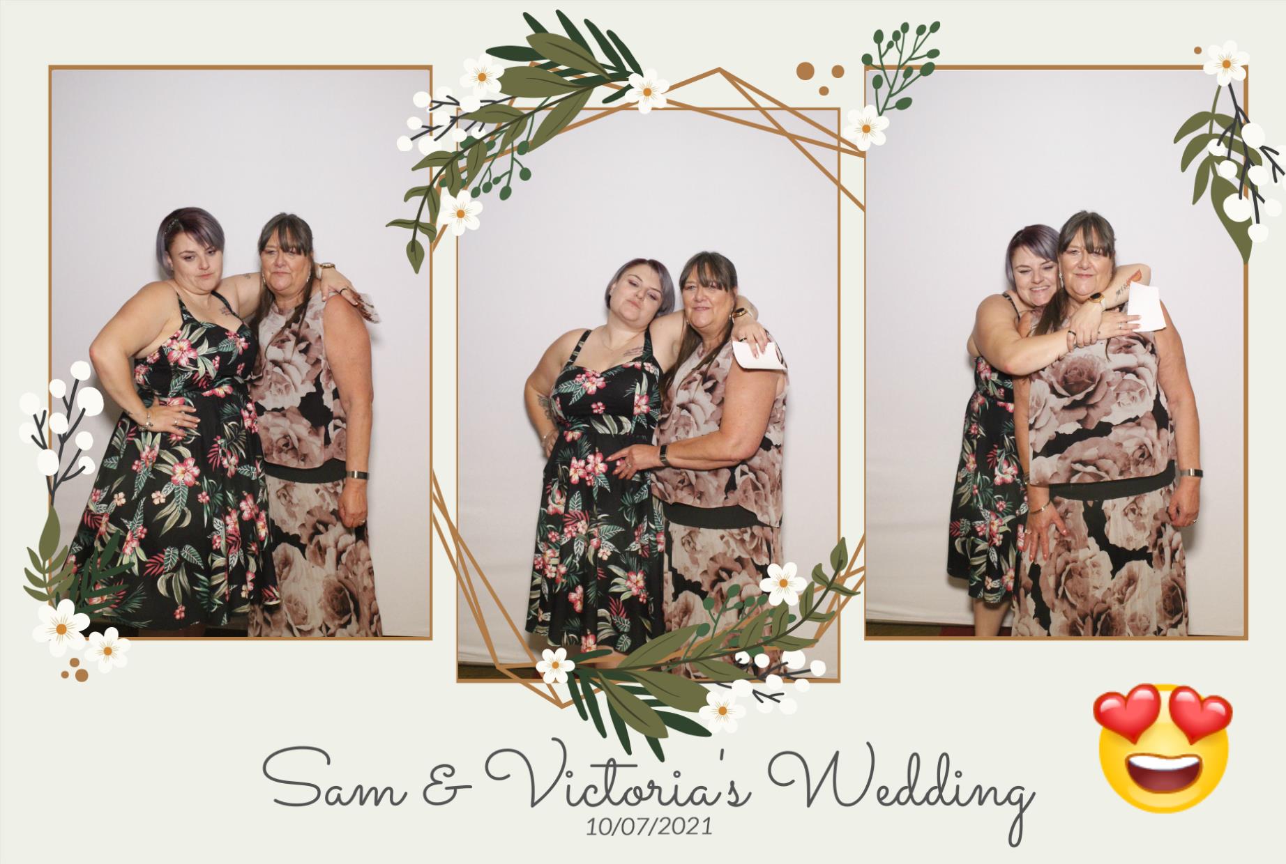 Sam &  Victoria's Wedding | View more photos from the event at gallery.myphotoboothexperience.co.uk/u/MyPhotoBoothExperienceLtd/Sam-Victorias-Wedding