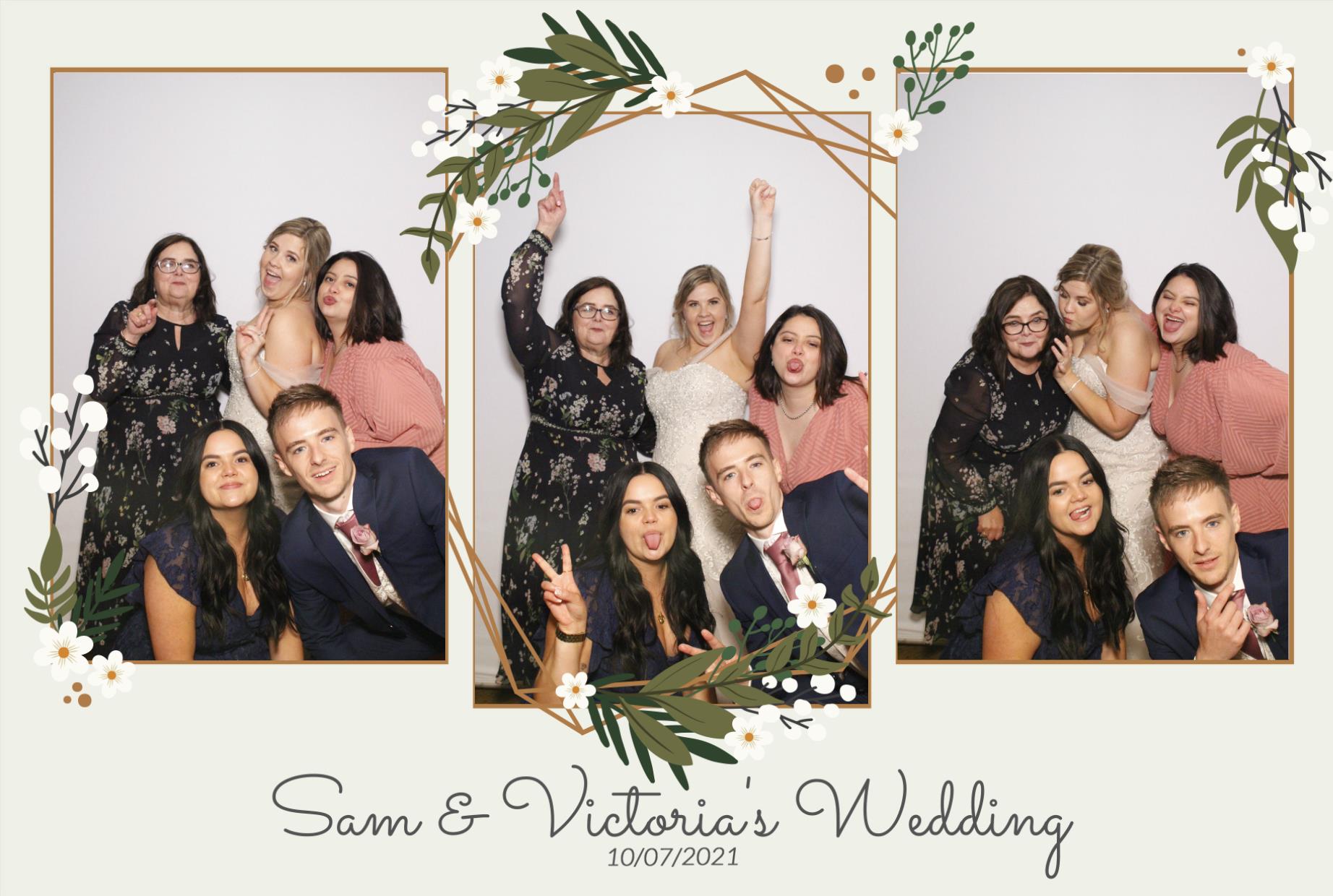 Sam &  Victoria's Wedding | View more photos from the event at gallery.myphotoboothexperience.co.uk/u/MyPhotoBoothExperienceLtd/Sam-Victorias-Wedding