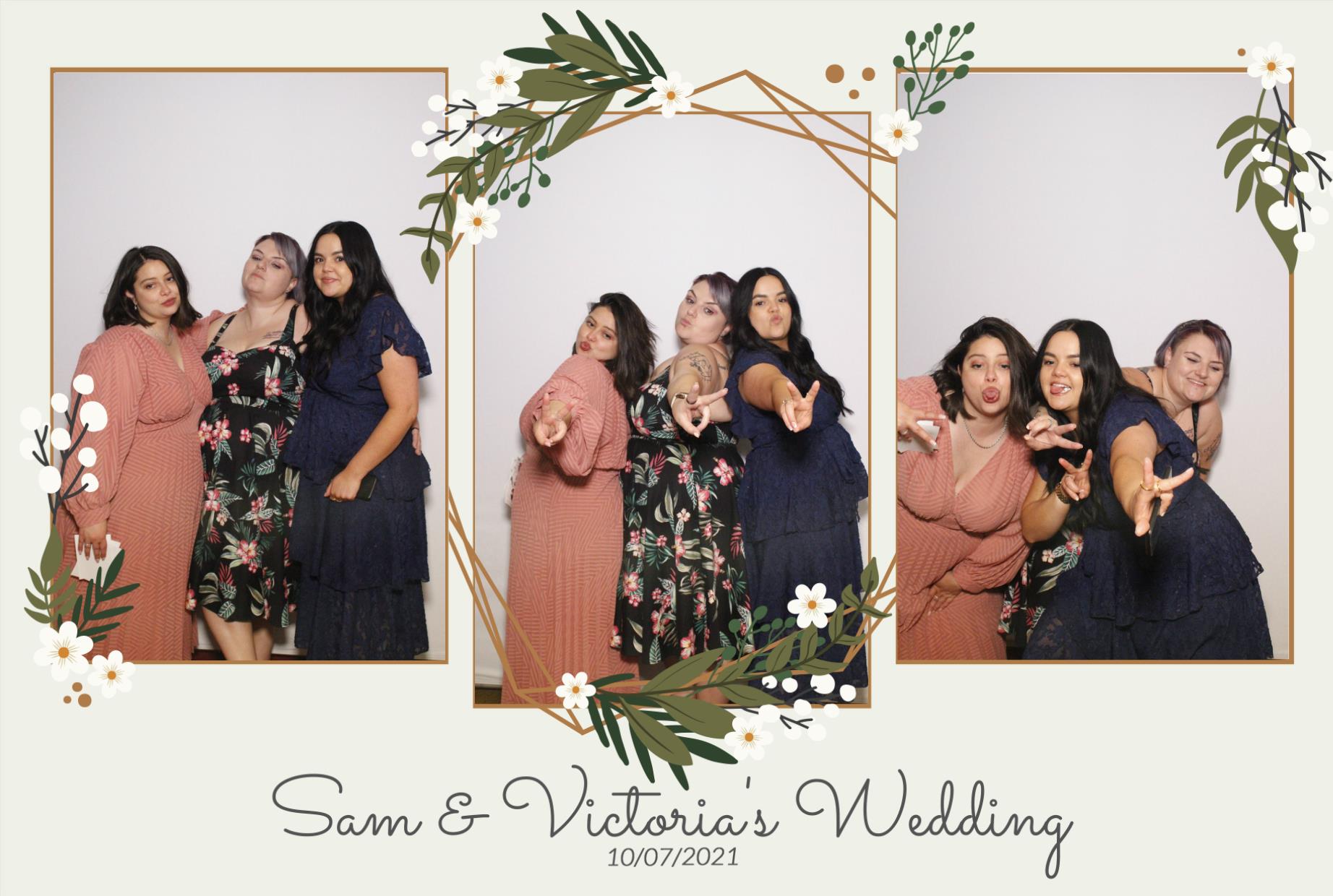 Sam &  Victoria's Wedding | View more photos from the event at gallery.myphotoboothexperience.co.uk/u/MyPhotoBoothExperienceLtd/Sam-Victorias-Wedding