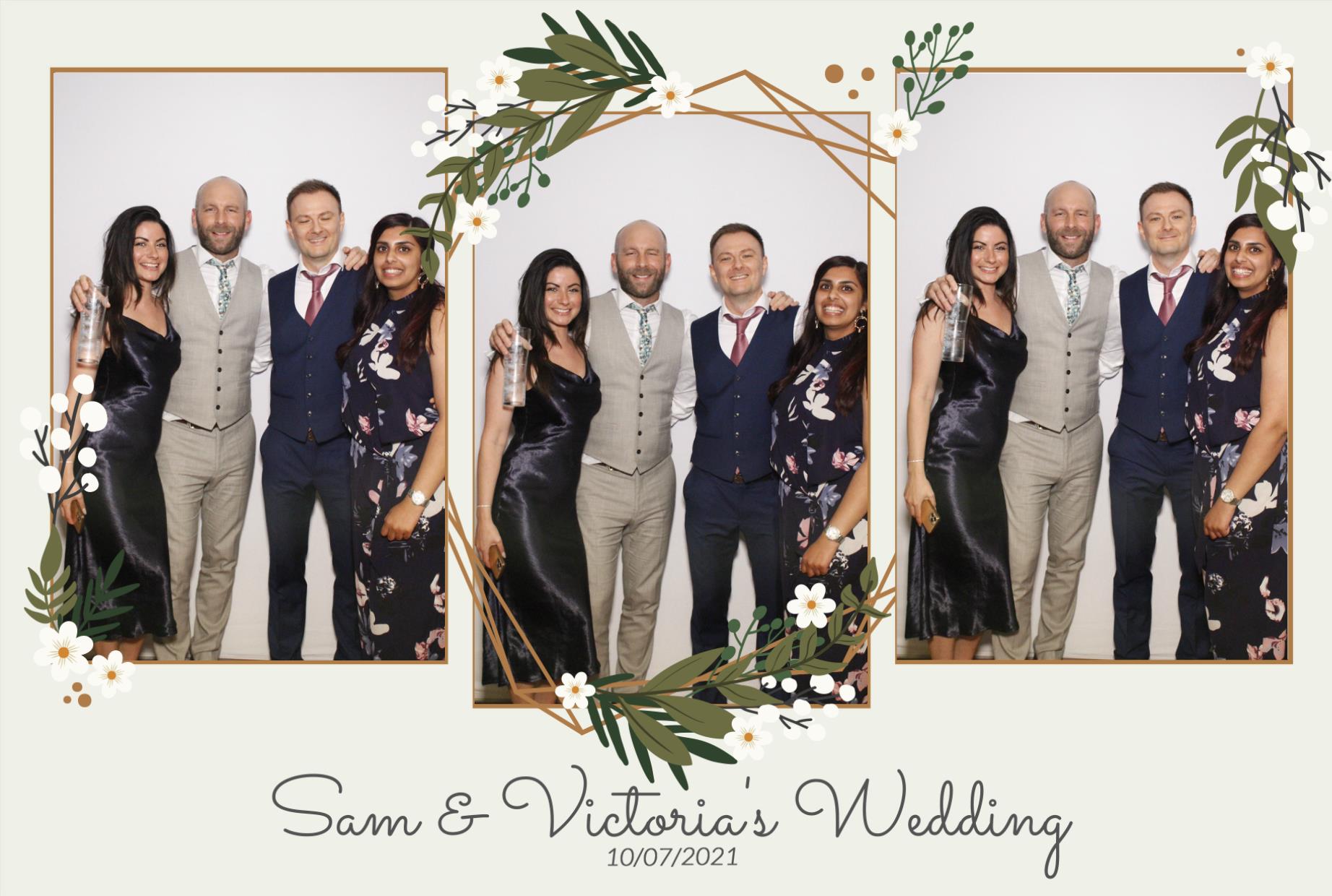Sam &  Victoria's Wedding | View more photos from the event at gallery.myphotoboothexperience.co.uk/u/MyPhotoBoothExperienceLtd/Sam-Victorias-Wedding