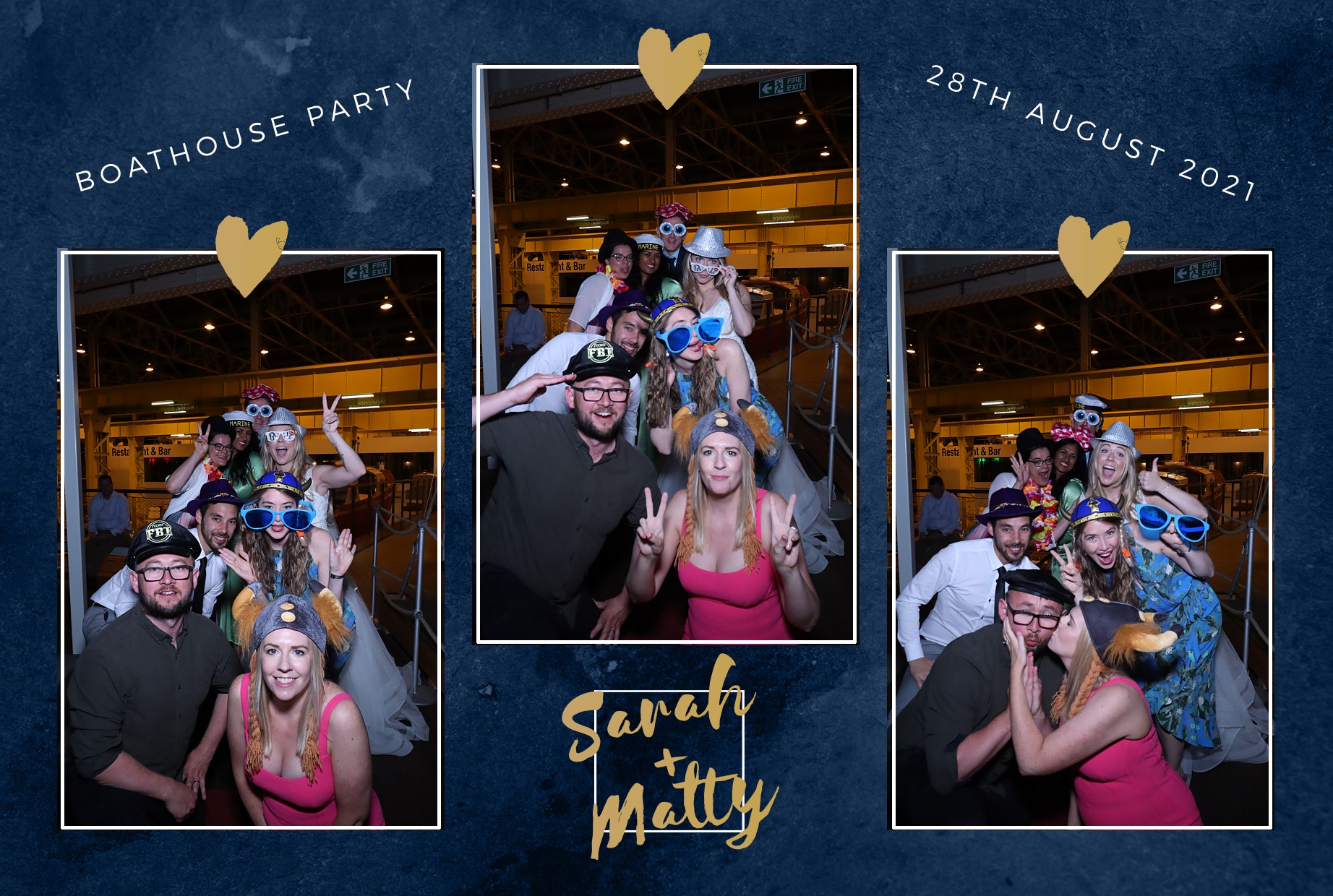 Sarah and Matty's  Boat House Party | View more photos from the event at gallery.myphotoboothexperience.co.uk/u/MyPhotoBoothExperienceLtd/Sarah-and-Mattys-Boat-House-Party