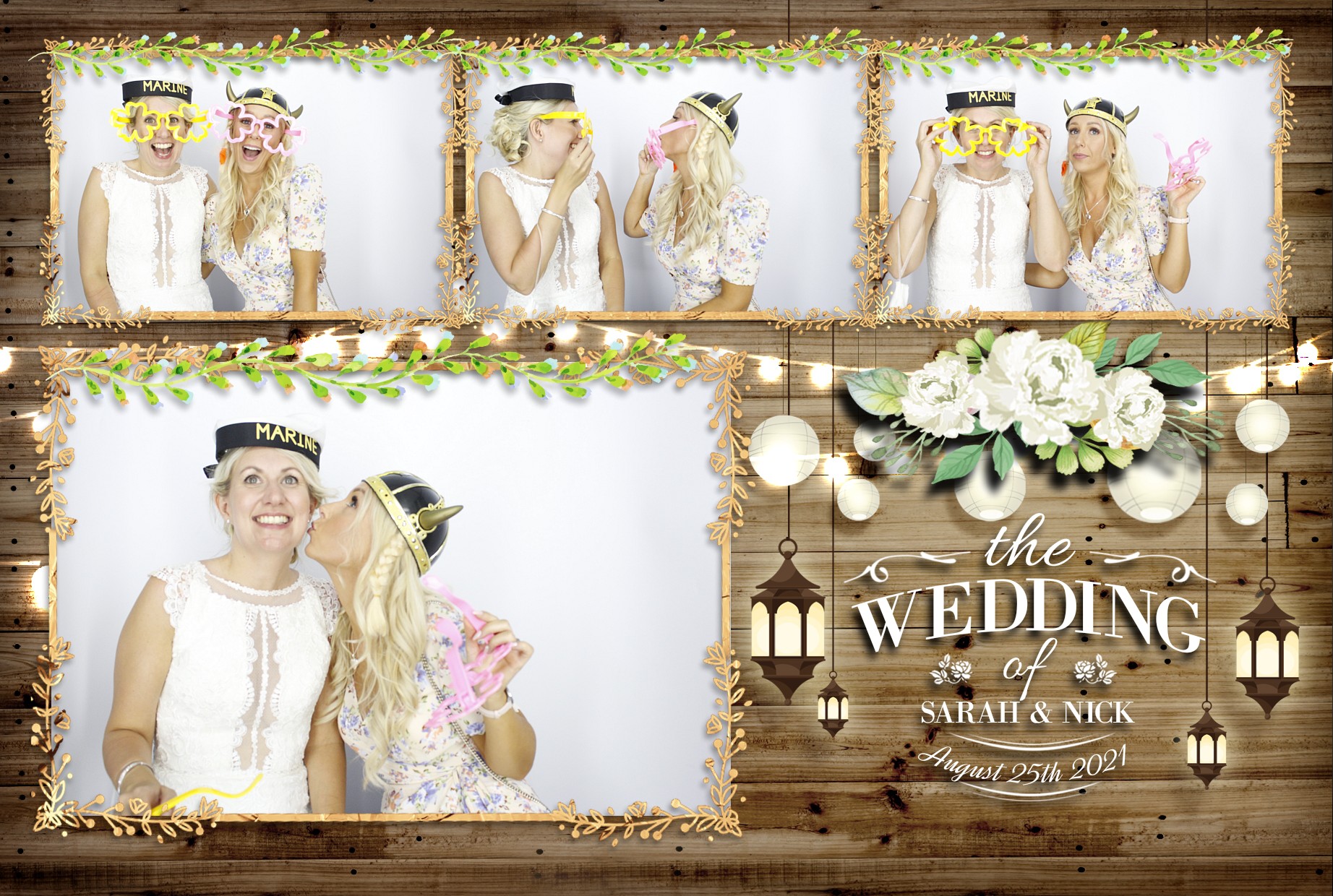 Sarah and Nick's Wedding  | View more photos from the event at gallery.myphotoboothexperience.co.uk/u/MyPhotoBoothExperienceLtd/Sarah-and-Nicks-Wedding