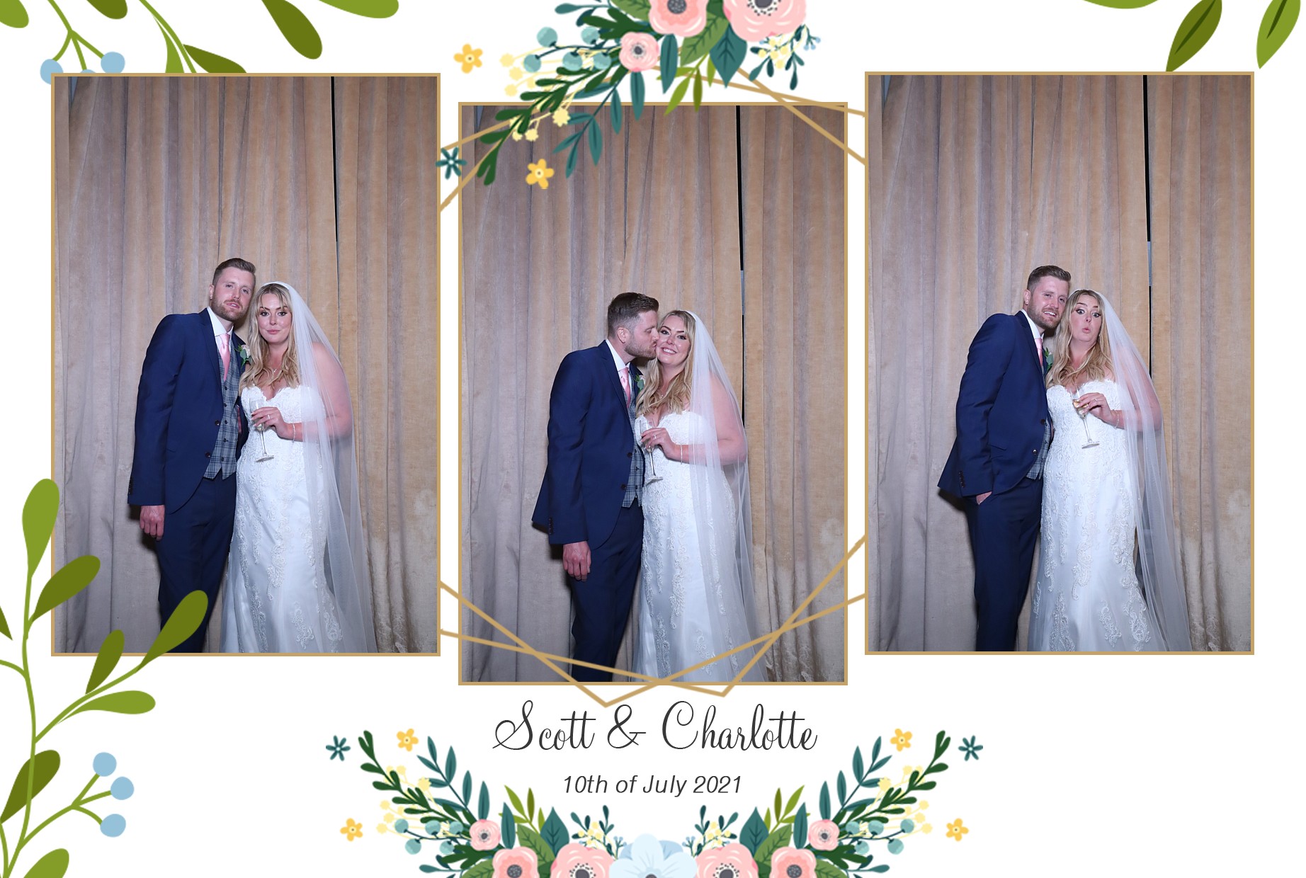 Scott & Charlotte | View more photos from the event at gallery.myphotoboothexperience.co.uk/u/MyPhotoBoothExperienceLtd/Scott-Charlotte