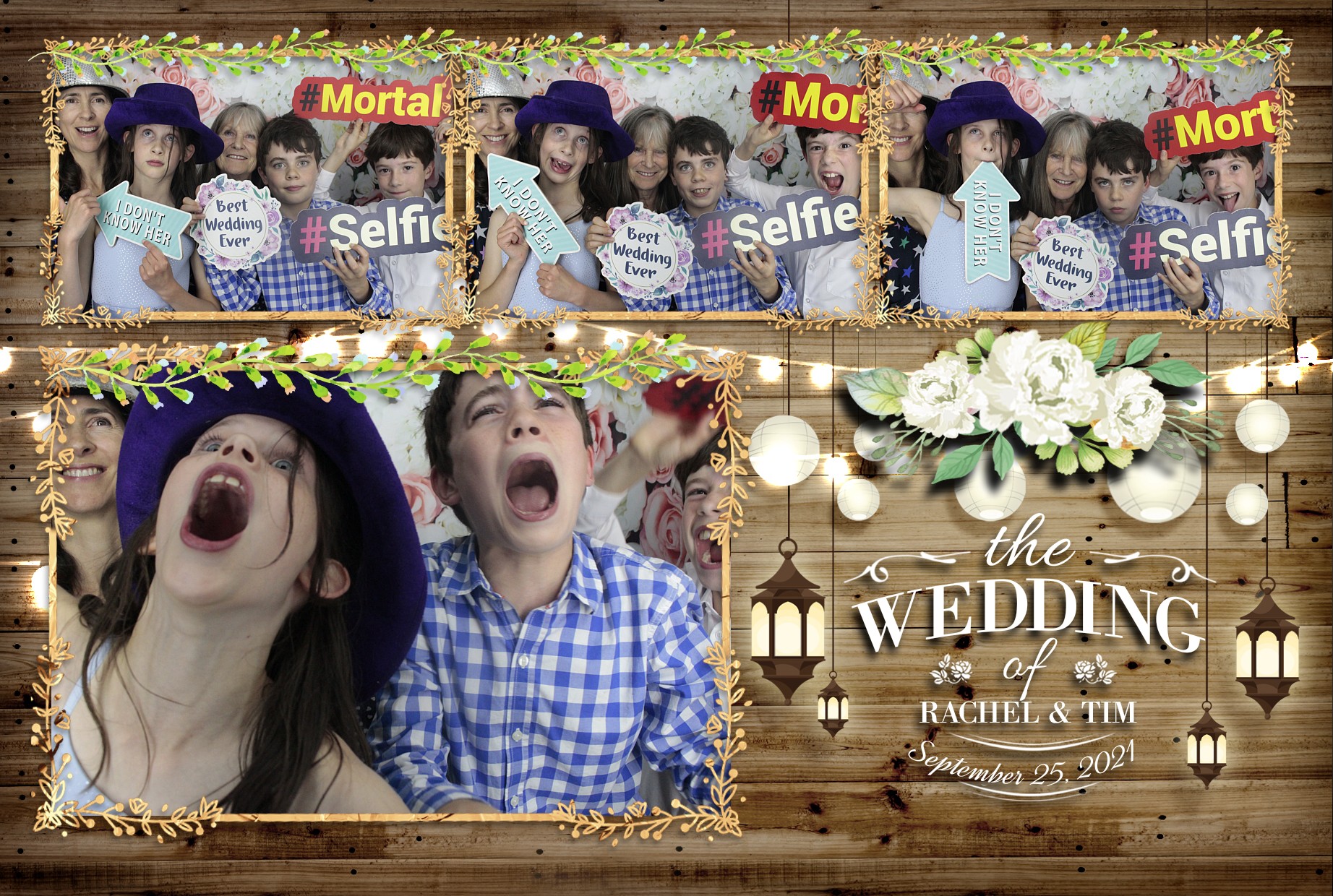 Tim and Rachel's Wedding  | View more photos from the event at gallery.myphotoboothexperience.co.uk/u/MyPhotoBoothExperienceLtd/Tim-and-Rachels-Wedding