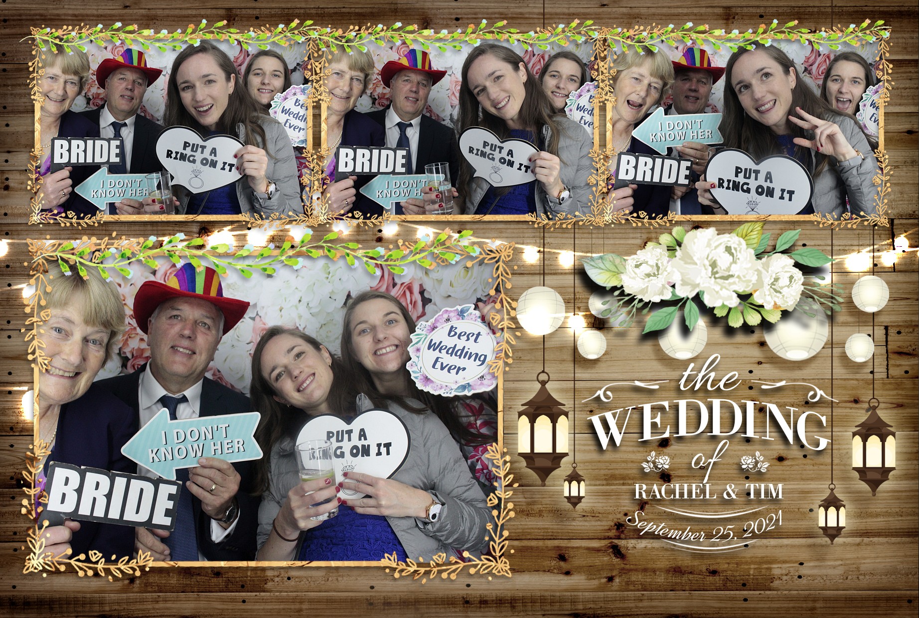 Tim and Rachel's Wedding  | View more photos from the event at gallery.myphotoboothexperience.co.uk/u/MyPhotoBoothExperienceLtd/Tim-and-Rachels-Wedding