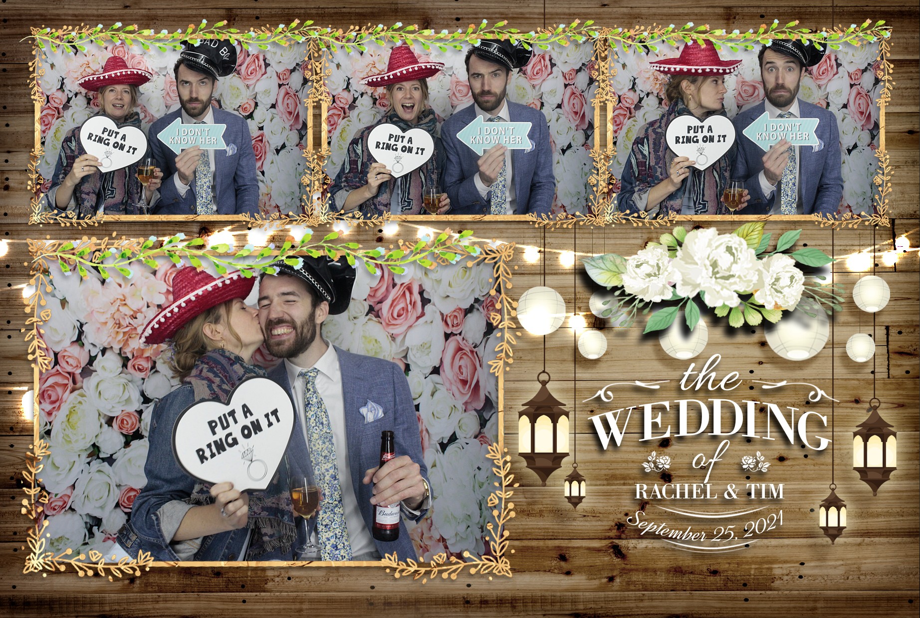 Tim and Rachel's Wedding  | View more photos from the event at gallery.myphotoboothexperience.co.uk/u/MyPhotoBoothExperienceLtd/Tim-and-Rachels-Wedding