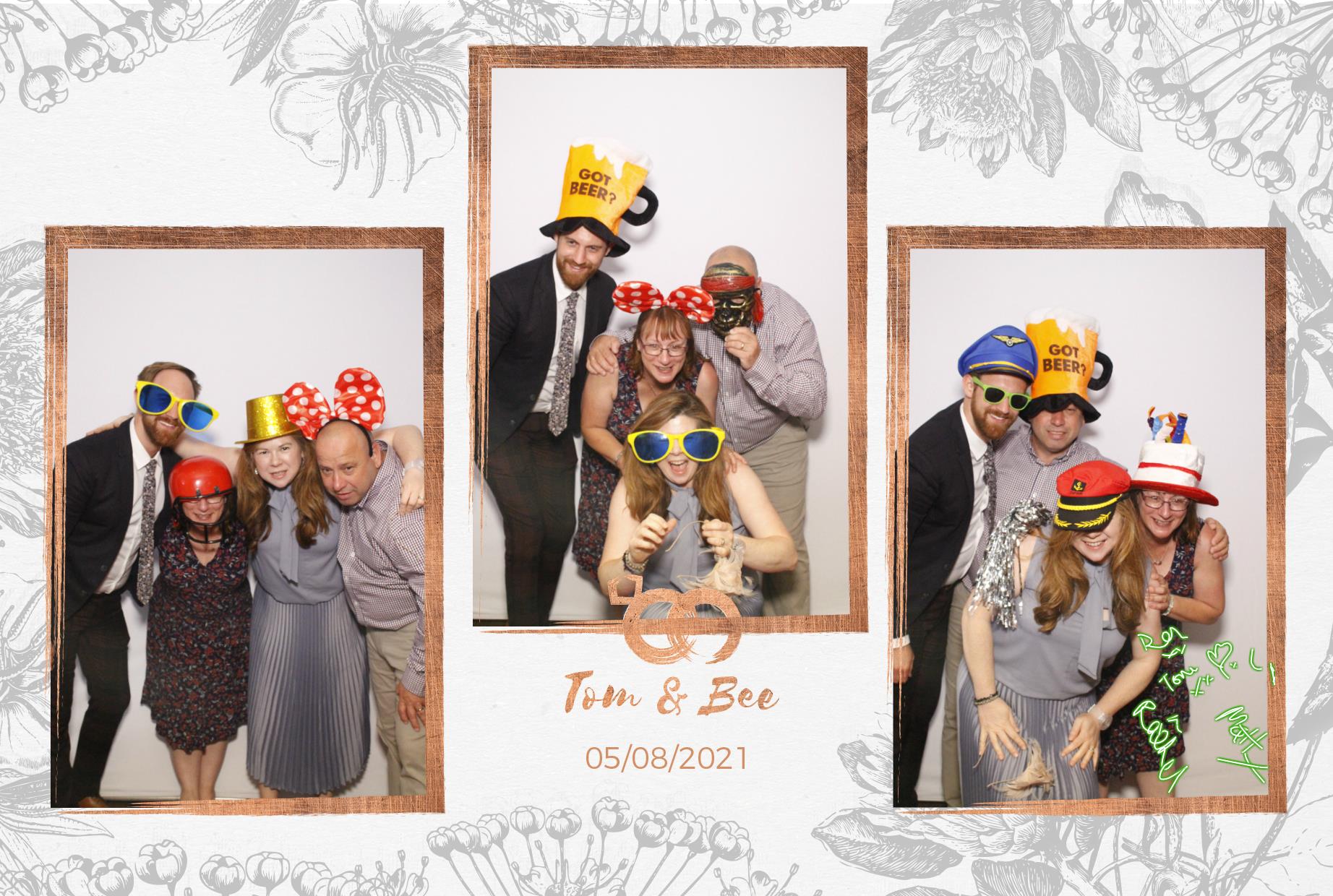 Tom and Bee's Wedding  | View more photos from the event at gallery.myphotoboothexperience.co.uk/u/MyPhotoBoothExperienceLtd/Tom-and-Bees-Wedding