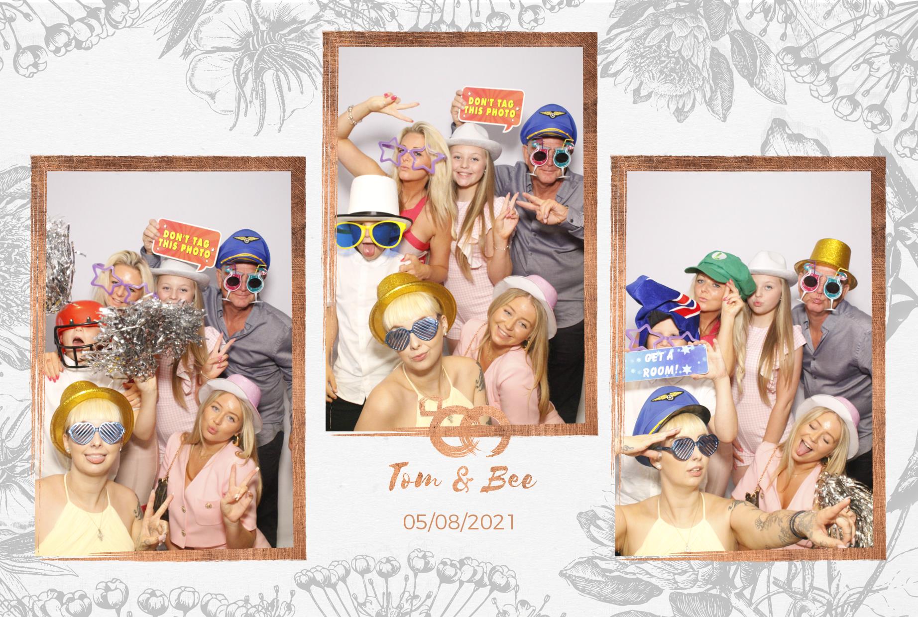 Tom and Bee's Wedding  | View more photos from the event at gallery.myphotoboothexperience.co.uk/u/MyPhotoBoothExperienceLtd/Tom-and-Bees-Wedding