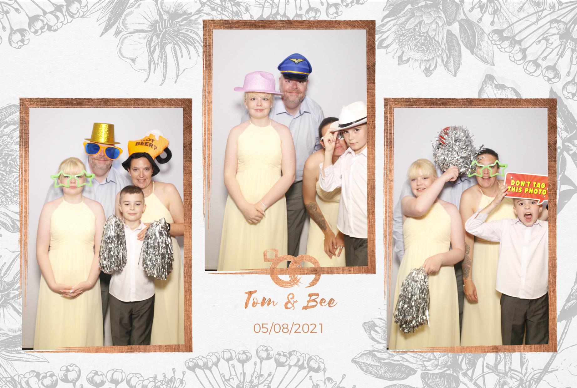Tom and Bee's Wedding  | View more photos from the event at gallery.myphotoboothexperience.co.uk/u/MyPhotoBoothExperienceLtd/Tom-and-Bees-Wedding