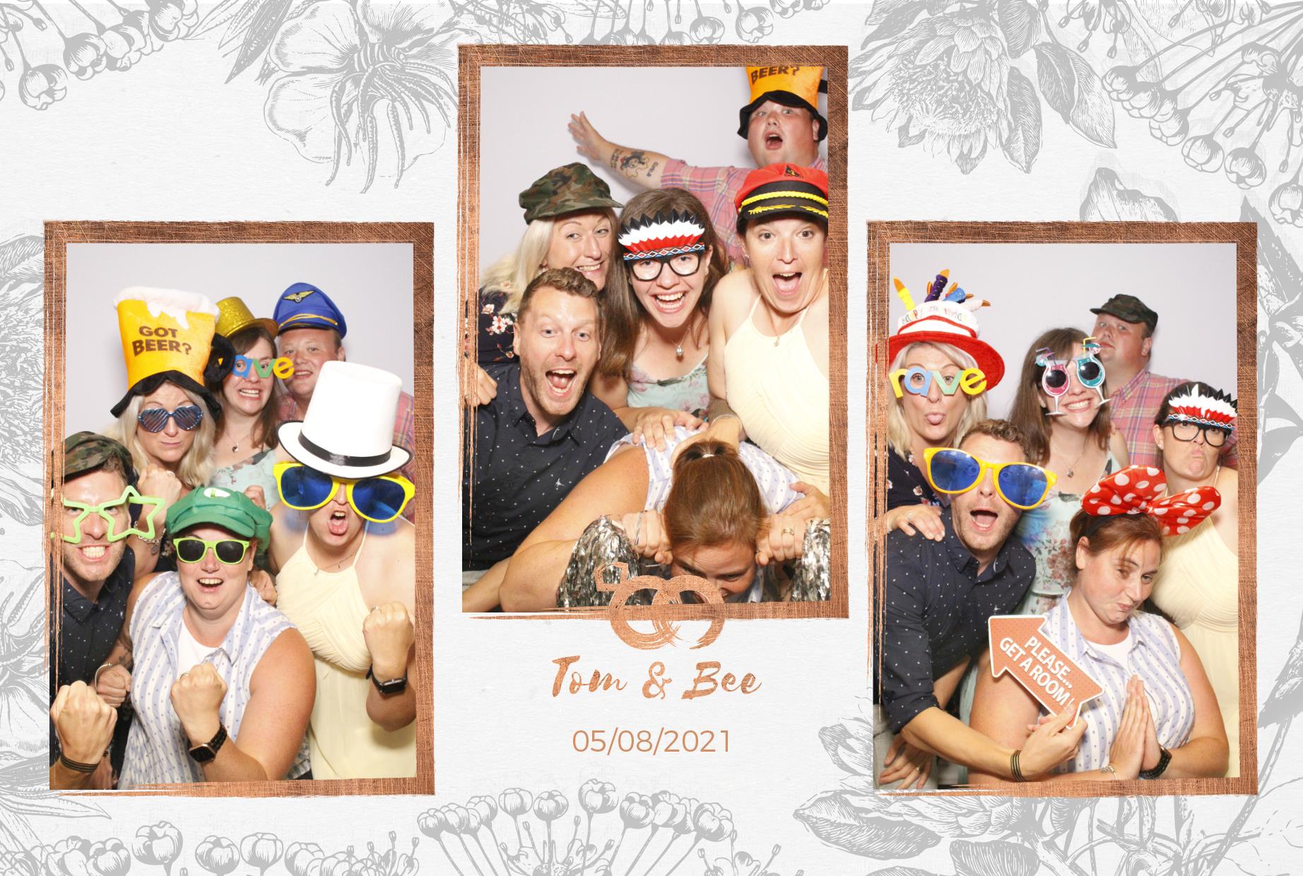 Tom and Bee's Wedding  | View more photos from the event at gallery.myphotoboothexperience.co.uk/u/MyPhotoBoothExperienceLtd/Tom-and-Bees-Wedding