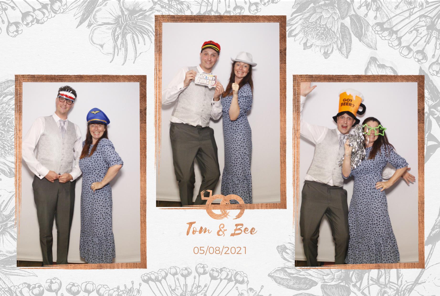 Tom and Bee's Wedding  | View more photos from the event at gallery.myphotoboothexperience.co.uk/u/MyPhotoBoothExperienceLtd/Tom-and-Bees-Wedding