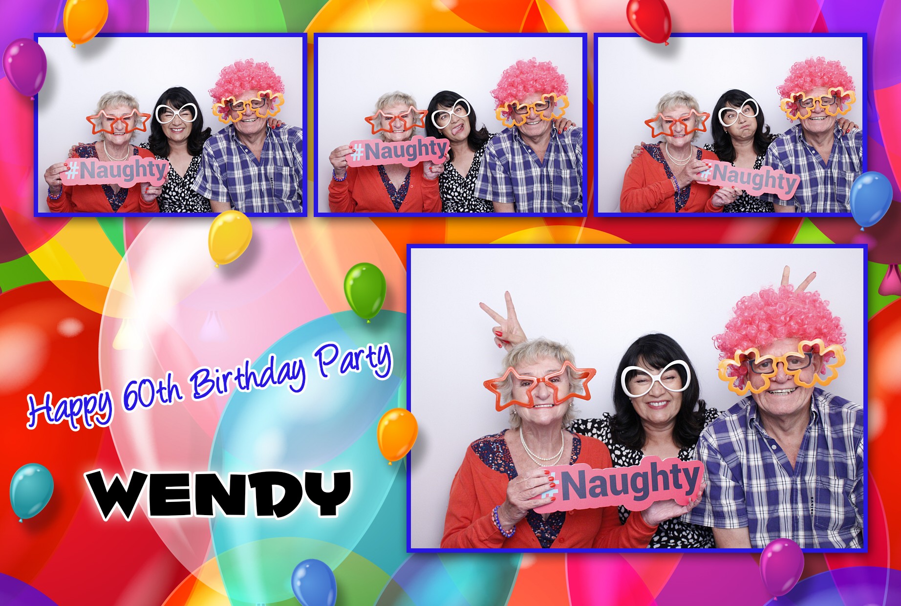 Wendy's 60th Birthday | View more photos from the event at gallery.myphotoboothexperience.co.uk/u/MyPhotoBoothExperienceLtd/Wendys-60th-Birthday