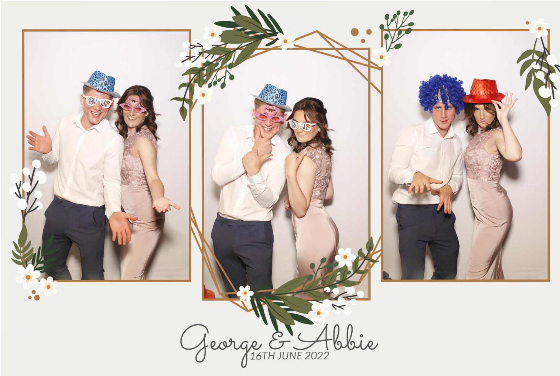 Abbie & George's Wedding  | View more photos from the event at gallery.myphotoboothexperience.co.uk/u/MyPhotoBoothExperienceLtd/Abbie-Georges-Wedding