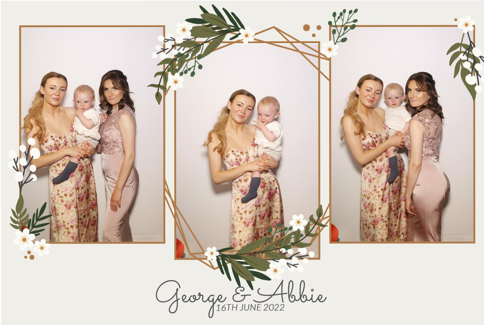 Abbie & George's Wedding  | View more photos from the event at gallery.myphotoboothexperience.co.uk/u/MyPhotoBoothExperienceLtd/Abbie-Georges-Wedding