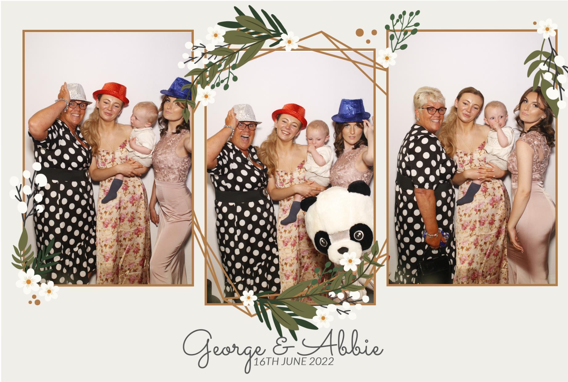 Abbie & George's Wedding  | View more photos from the event at gallery.myphotoboothexperience.co.uk/u/MyPhotoBoothExperienceLtd/Abbie-Georges-Wedding