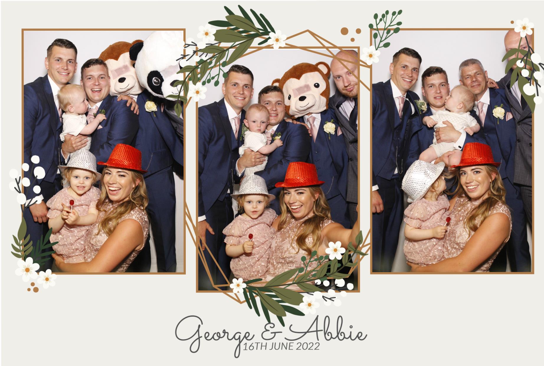 Abbie & George's Wedding  | View more photos from the event at gallery.myphotoboothexperience.co.uk/u/MyPhotoBoothExperienceLtd/Abbie-Georges-Wedding