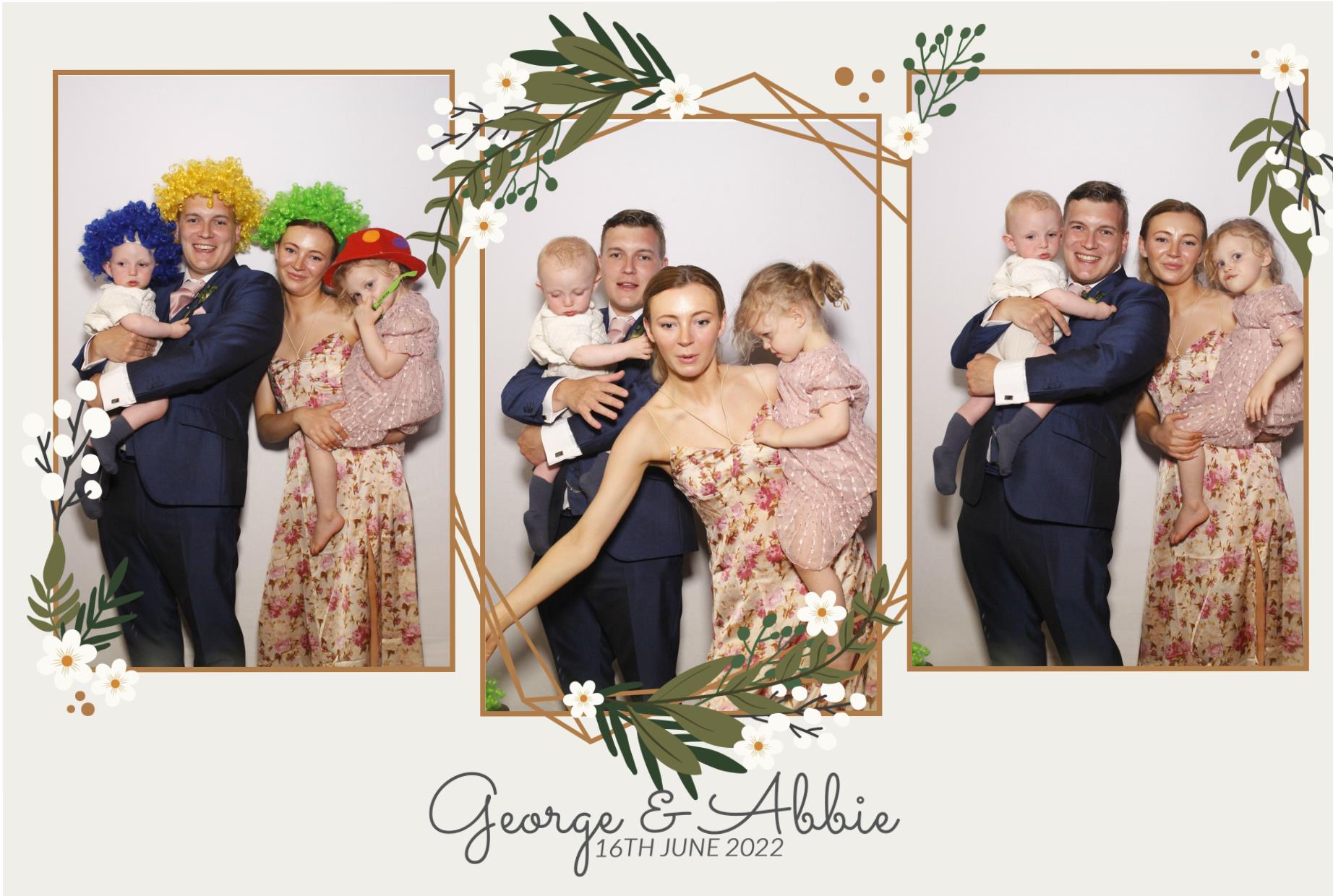 Abbie & George's Wedding  | View more photos from the event at gallery.myphotoboothexperience.co.uk/u/MyPhotoBoothExperienceLtd/Abbie-Georges-Wedding
