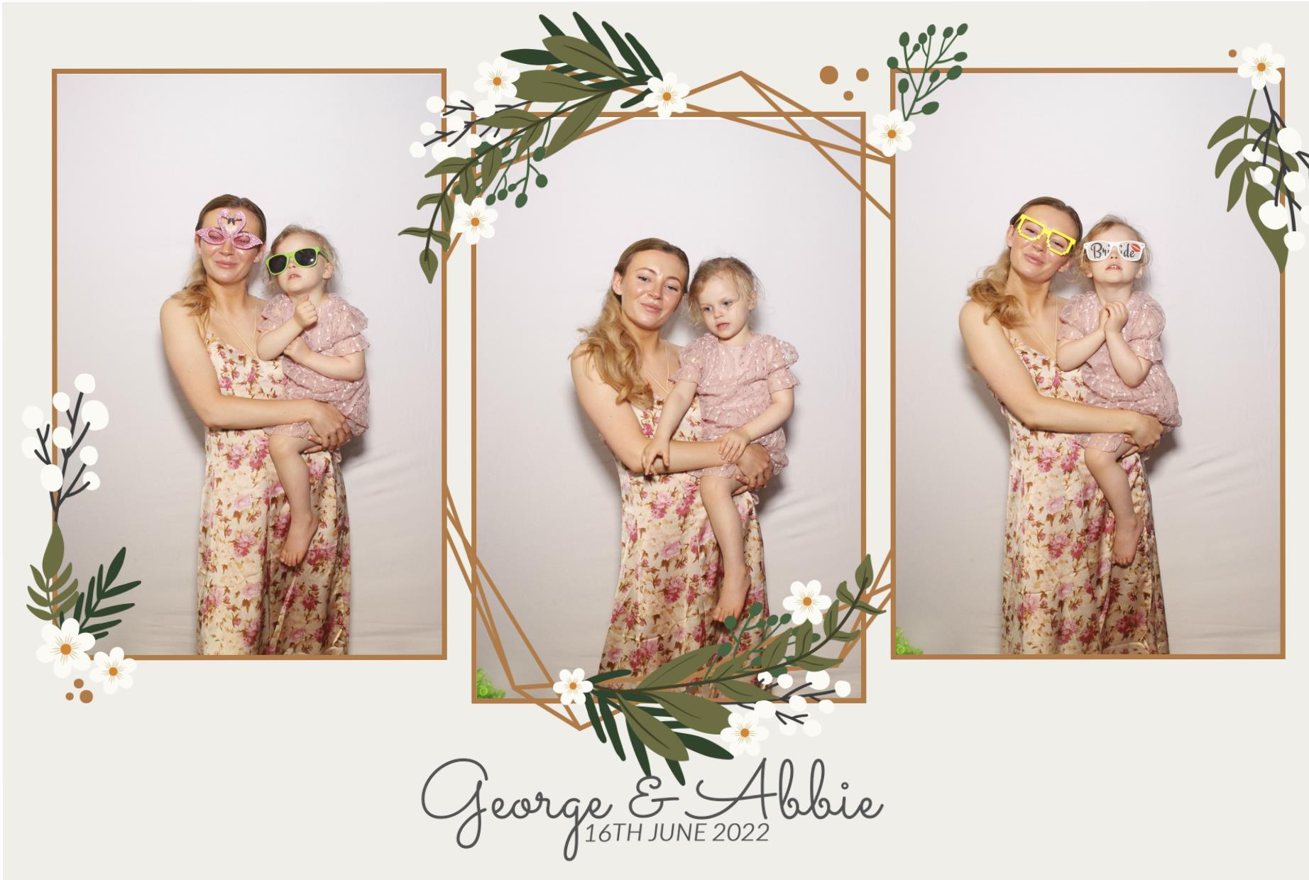 Abbie & George's Wedding  | View more photos from the event at gallery.myphotoboothexperience.co.uk/u/MyPhotoBoothExperienceLtd/Abbie-Georges-Wedding
